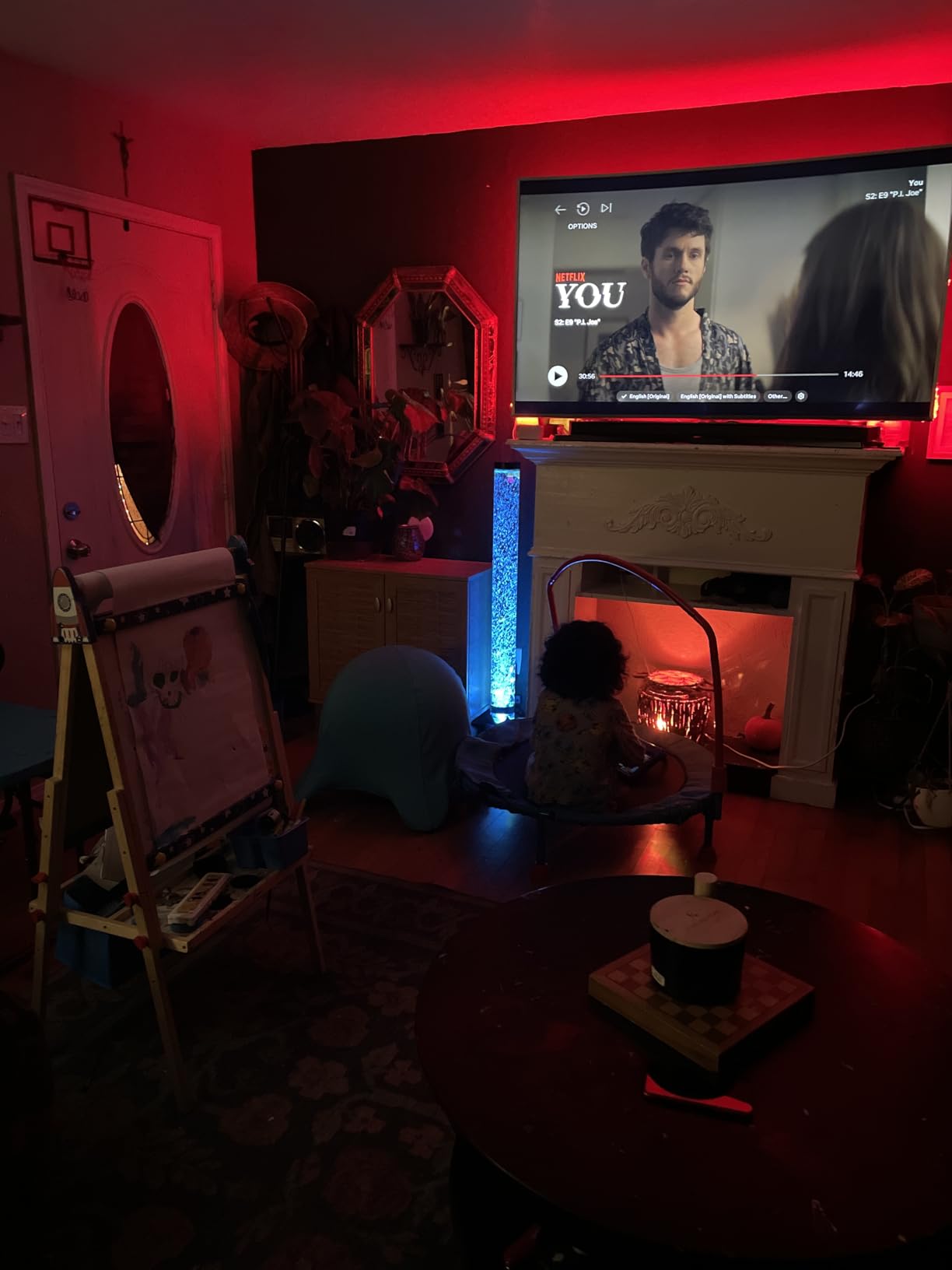 Brewish 4FT Sensory LED Water Bubble Fish Tube Floor Lamp with Remote (with Bracket) customer photo 2