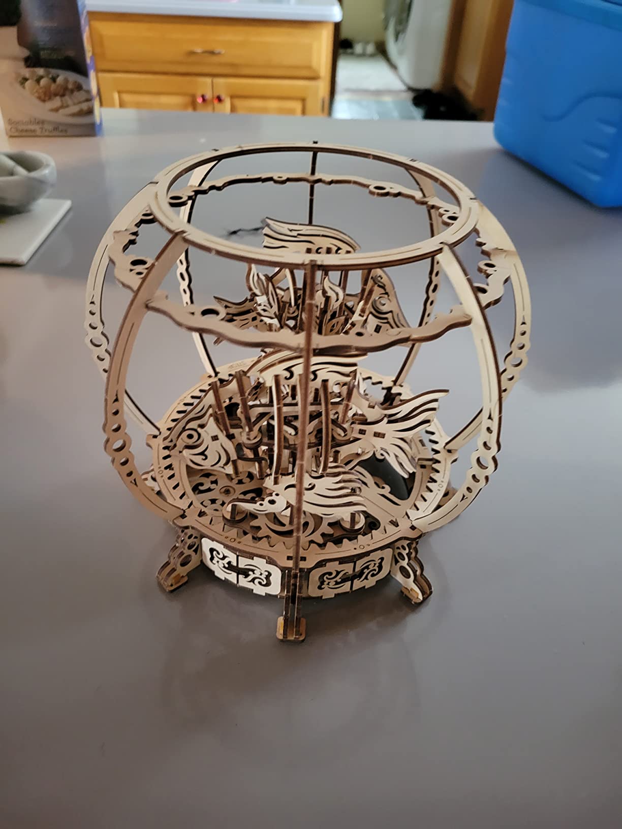 UGEARS Aquarium 3D Wooden Puzzles for Adults - Wooden Model Kits for Adults Mechanical Aquarium Puzzles for Adult Unique Wooden Puzzle Brain Teaser, Hobby Set Home Decoration customer photo 1