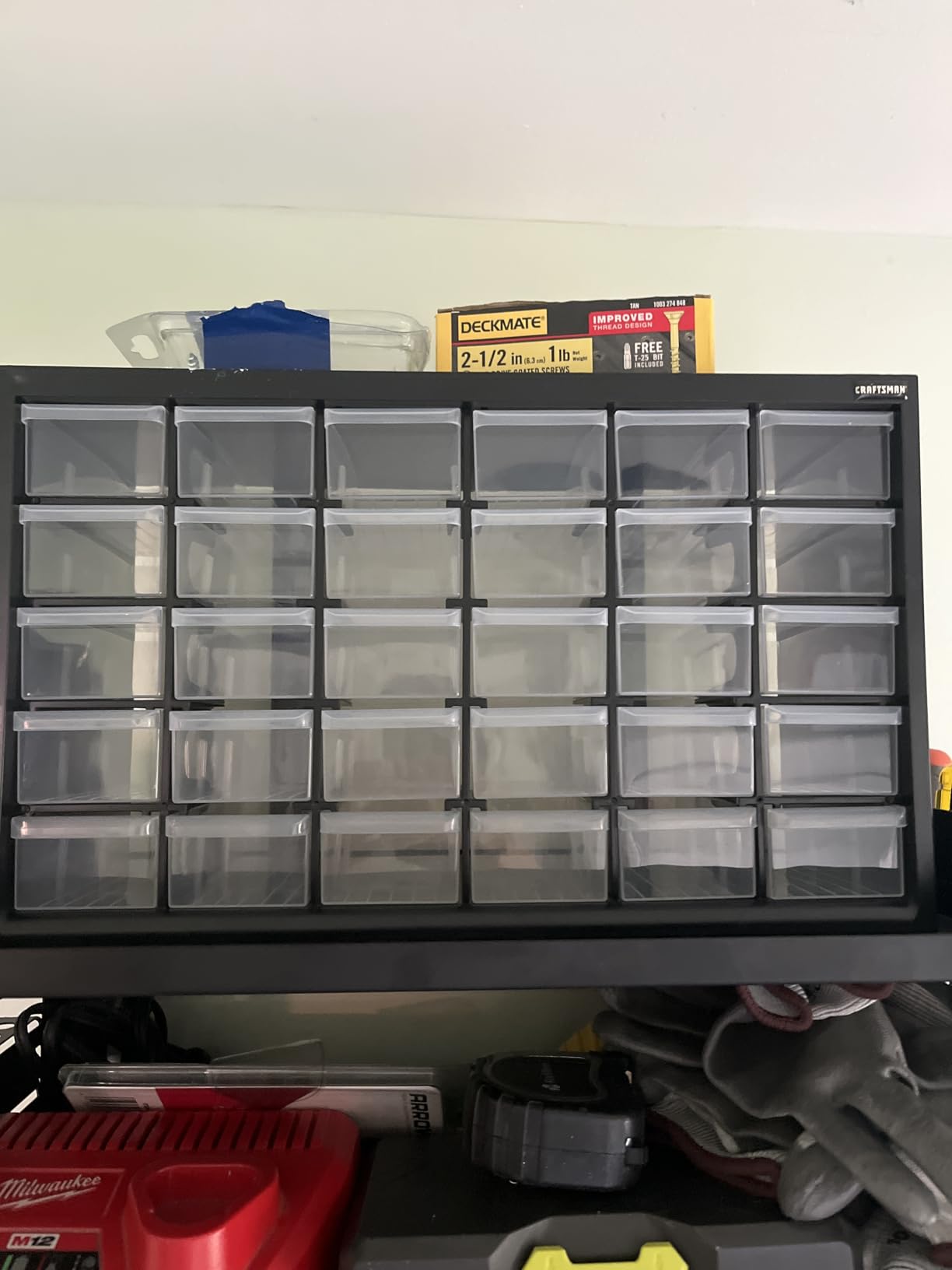 CRAFTSMAN Plastic Storage Organizer Bin System, 9 Compartment, Modular, Home Office (CMST40709) customer photo 1