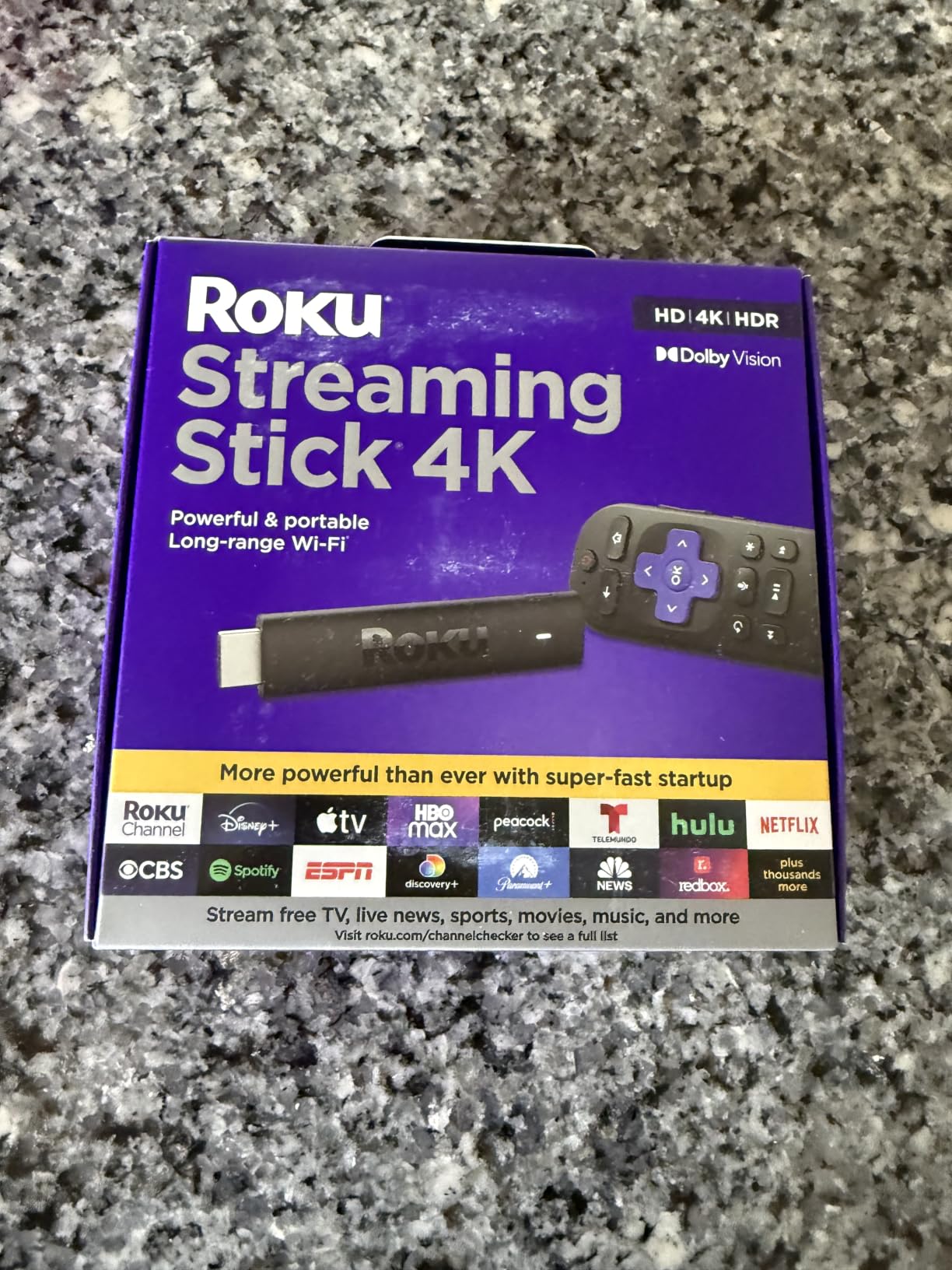 Roku Streaming Stick 4K with Voice Remote - HDR10+ & Dolby Vision customer photo 1