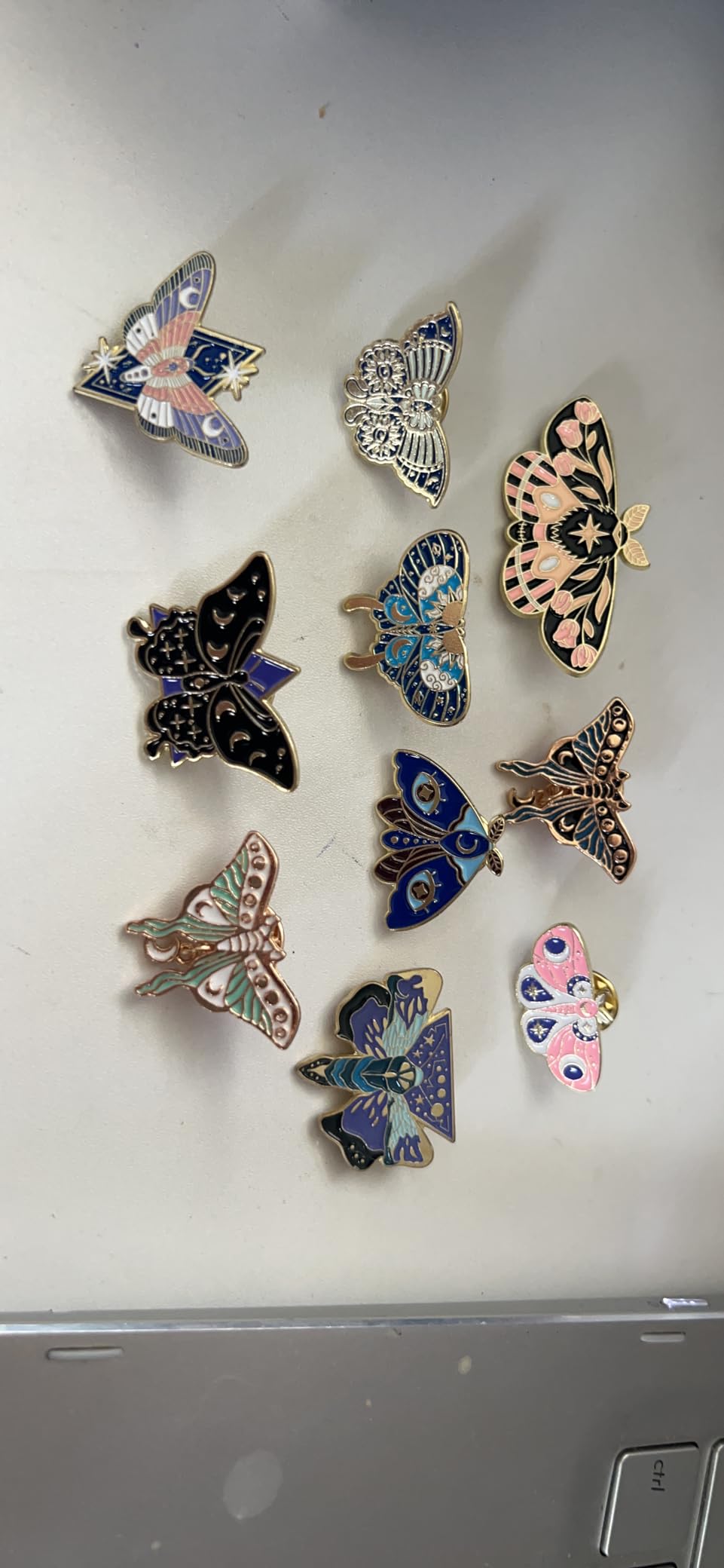 10 Pcs Butterfly Enamel Pins Set Cute Spring Badge Back to School Lapel Brooches customer photo 1