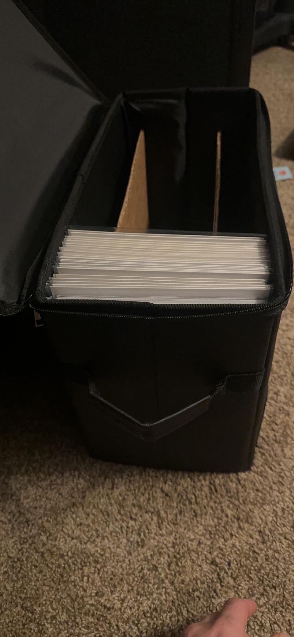 Comic Book Storage Box with Lock, Fireproof Comic Book Organizer | Holds 150-175 Comics, Water-Resistant, Moistureproof, Heavy Duty Bin, Black customer photo 1
