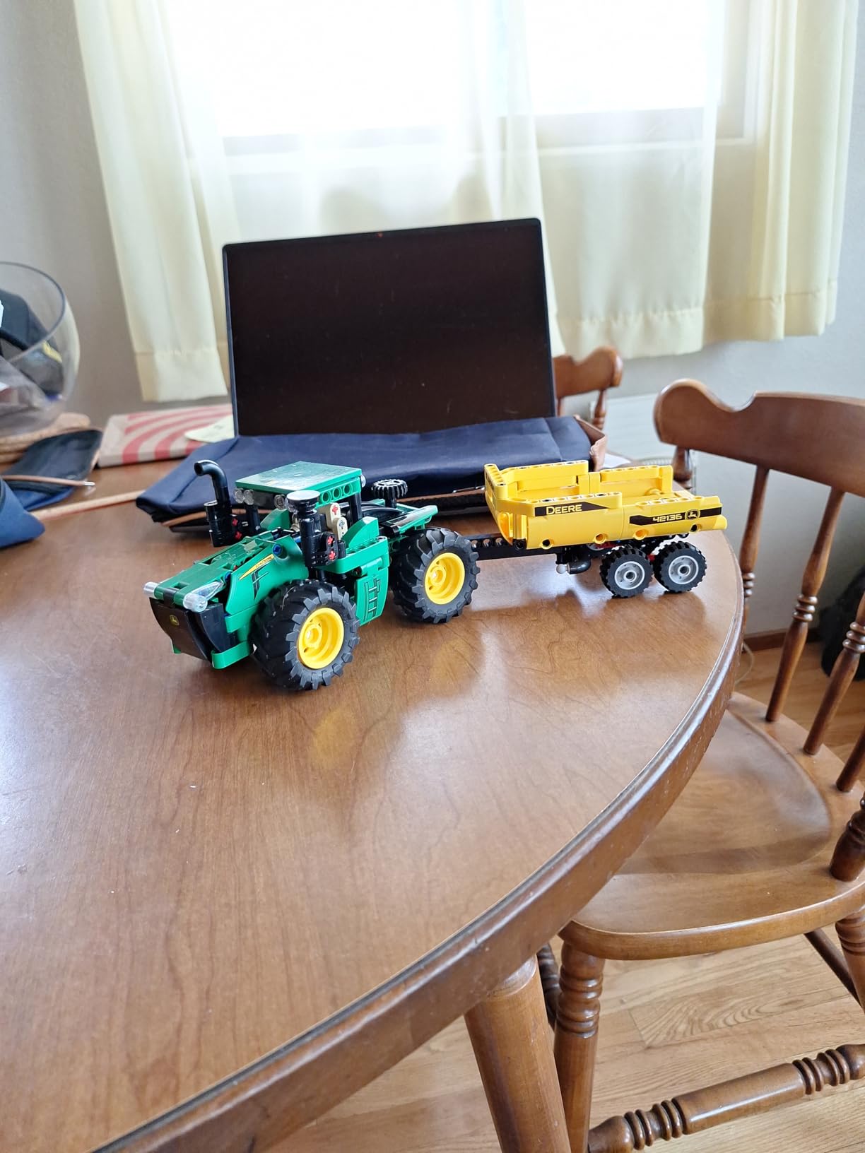 LEGO Technic John Deere 9620R 4WD Tractor Toy 42136 Building Toy - Collectible Model with Trailer, Featuring Realistic Details, Construction Farm Toy for Kids Ages 8+ customer photo 2