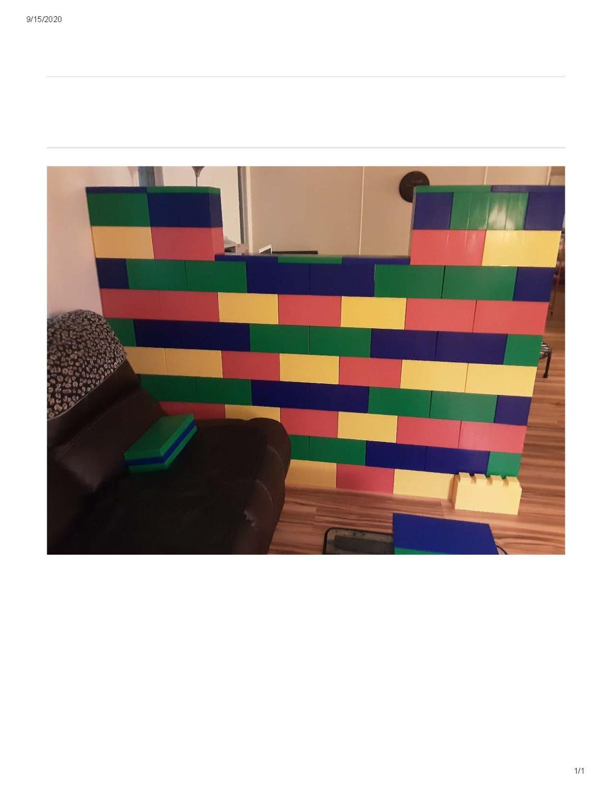 EverBlock 12' x 6' Full Size Plastic Modular Bulk Pack | Giant Building Blocks | Easy to Connect & Reuse | Indoor & Outdoor Use | Build Displays & Structures | Dark Gray customer photo 1
