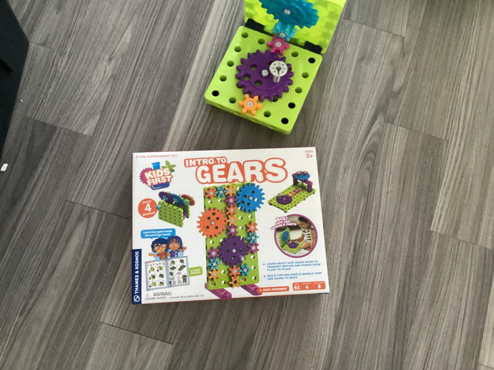 Thames & Kosmos Kids First: Intro to Gears STEM Experiment Kit for Ages 3+ | Build 4 Models, Learn About Gears, Power & Motion | Intro to Mechanical Engineering for Young Learners | Durable Parts customer photo 2