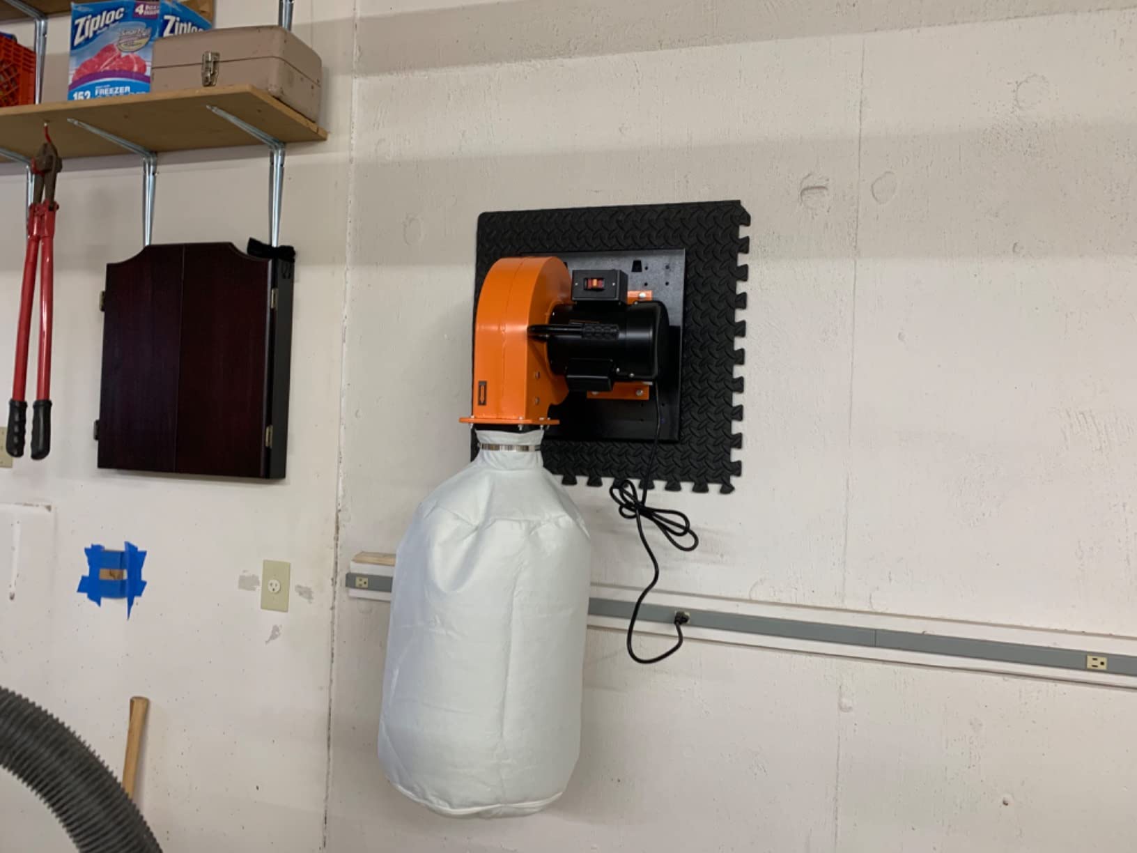 WEN Woodworking Dust Collector, 7.4-Amp Induction Motor with 15-Gallon Bag, Mobile Base, and Optional Wall Mount (DC3474) customer photo 2