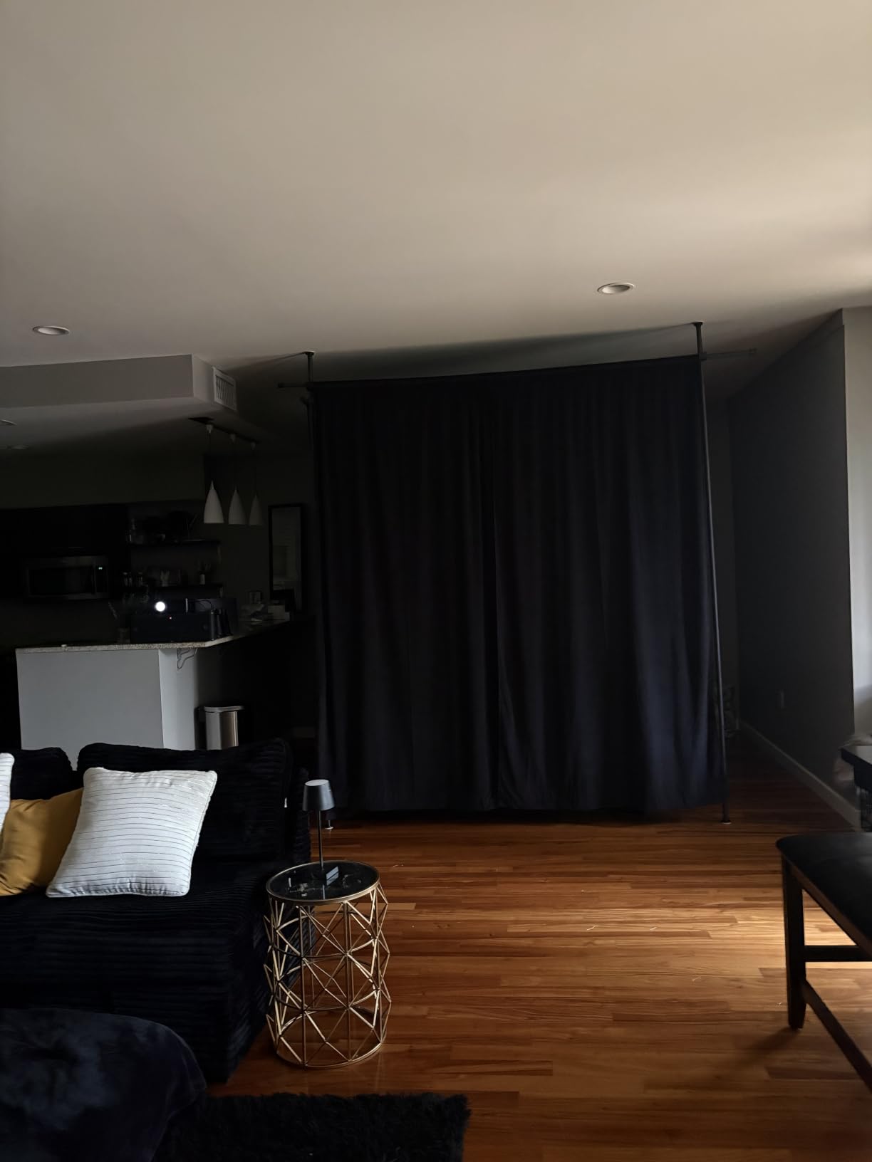 NICETOWN Black Blackout Extra Long Velvet Curtains 120 inches Long | Thermal Insulated, Noise Reducing, 2 Panels, 52 x 120 customer photo 2