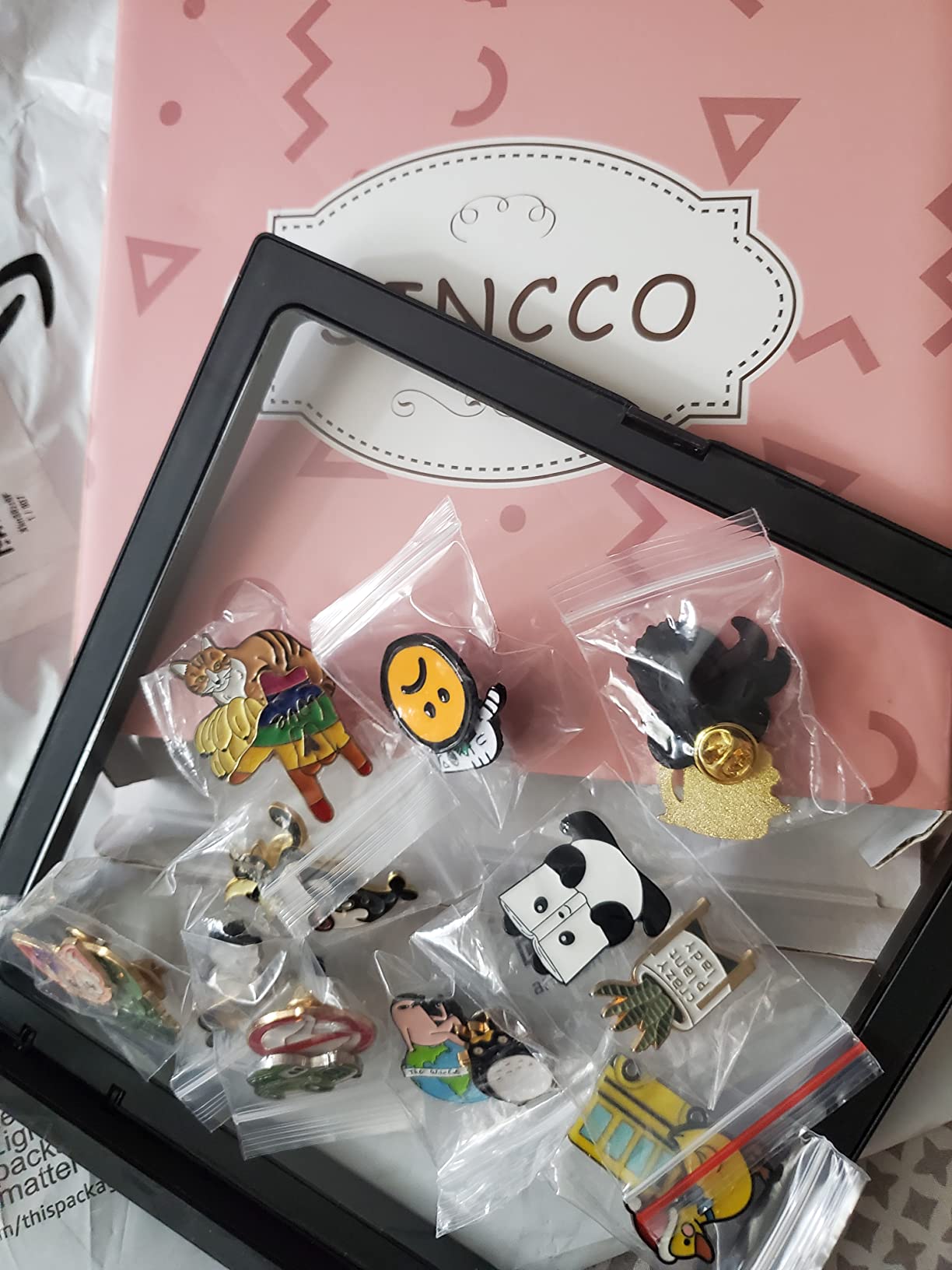SINCCO Cute Enamel Backpack Pins, Funny Anime Lapel Pin Bulk Set customer photo 1