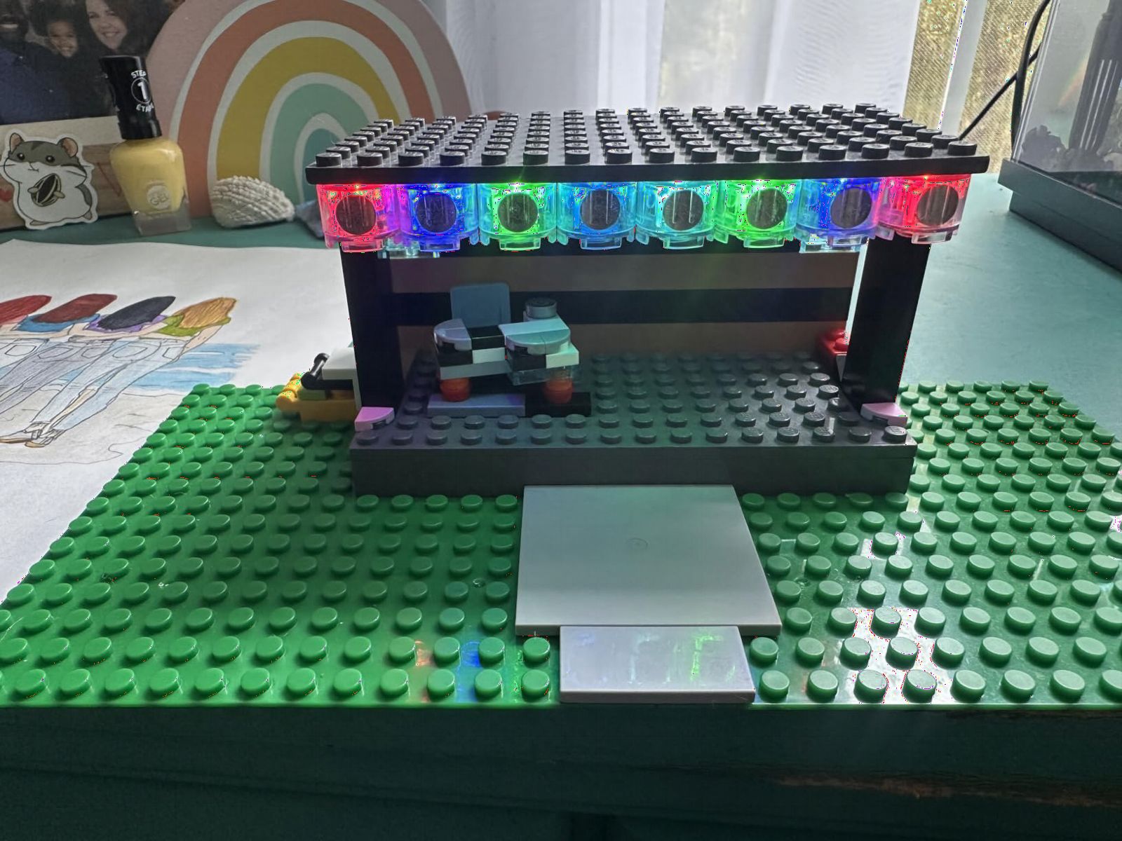 Light Up Bricks Accessories Kits, 2x2 Classic LED Light Blocks Parts Pack | 14 Pieces of 2x2 Classic Transparent clear LED Light Bricks, Light my bricks customer photo 2