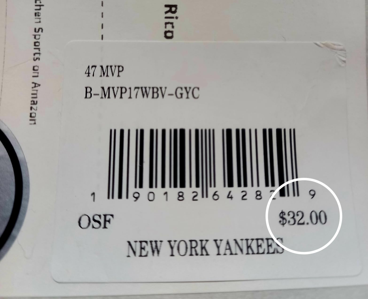47 Brand MLB New York Yankees Branson Cap B-BRANS17CTP, Unisex customer photo 1