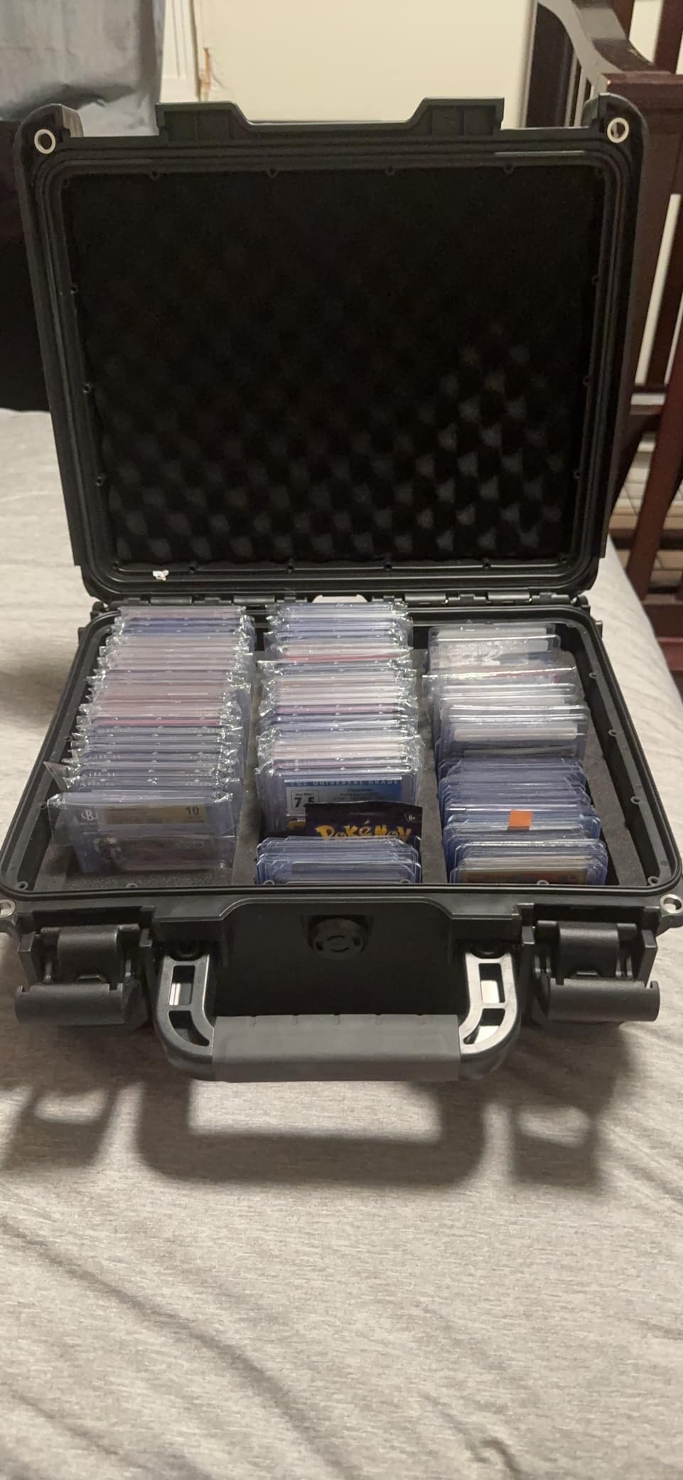 Waterproof Graded Card Storage Box for PSA CSG BGS SGC Magnetic Card Holder, Holds 100+ Slabs customer photo 1
