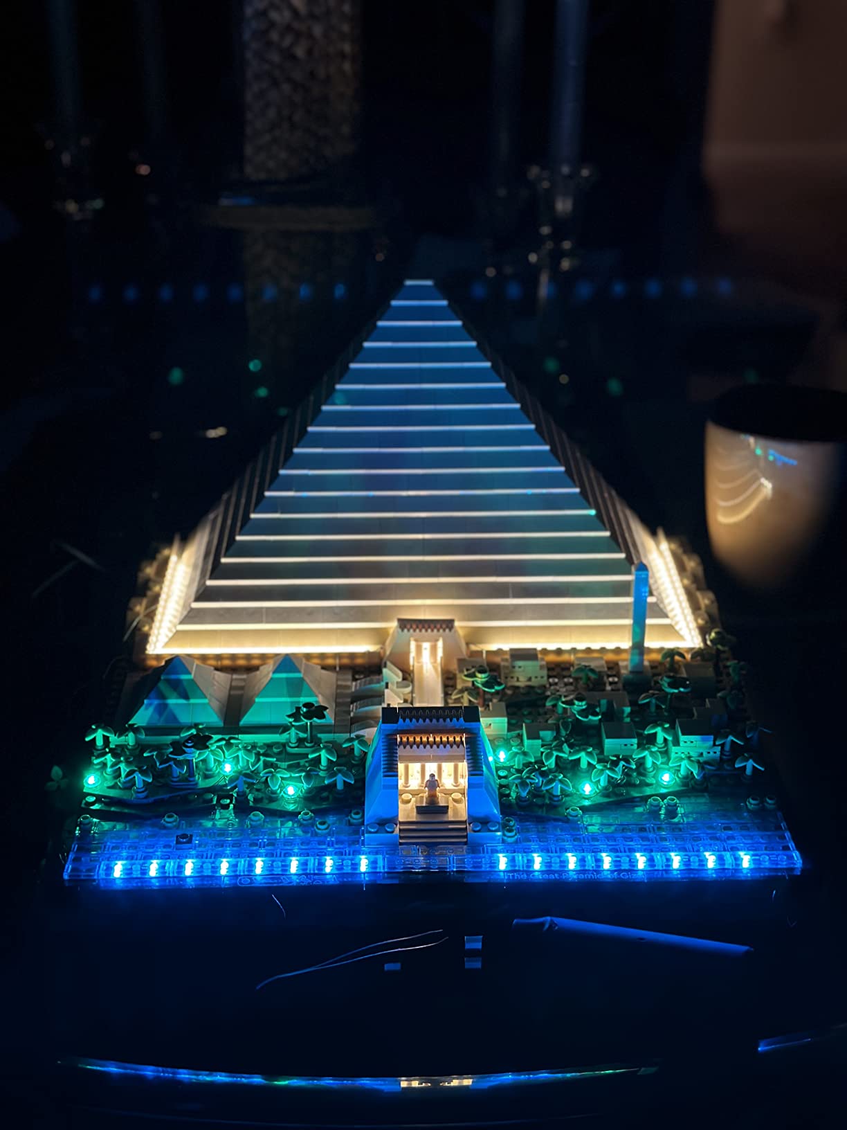 YEABRICKS LED Light Kit for Lego - Architecture Great Pyramid of Giza Building Blocks Model, LED Light Set Compatible with 21058(Lego Set NOT Included) customer photo 2