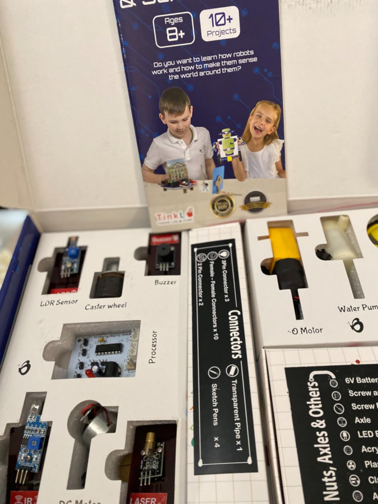 Butterfly EduFields 10-in-1 STEM Robotics Kit for Kids Ages 8-14 | Electronics & Engineering Science Kit with Circuit Board Projects | Educational Robot Building Kit customer photo 1