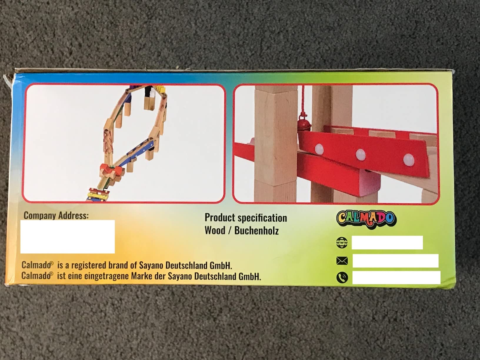 Calmado - 200 pcs Marble Run Wooden Set/Ball Track Set for Kids/Girls/Boys Made of Beech Wood + Bag + Instructions customer photo 1