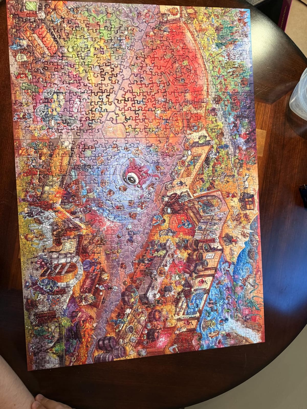 The Puzzled Patron - 1000-Piece Puzzle by Magic Puzzle Company - Series 3 | Original handmade art full of tiny details. Mind-blowing magical ending. Dozens of hidden secrets. No AI. No puzzle dust. customer photo 1