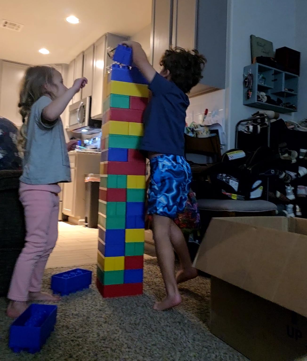 BiggoBlocks Big Blocks for Kids Ages 4-8, Indoor & Outdoor Blocks for Kids Jumbo Games, Large Building Blocks (96 PC) Standard Set customer photo 1
