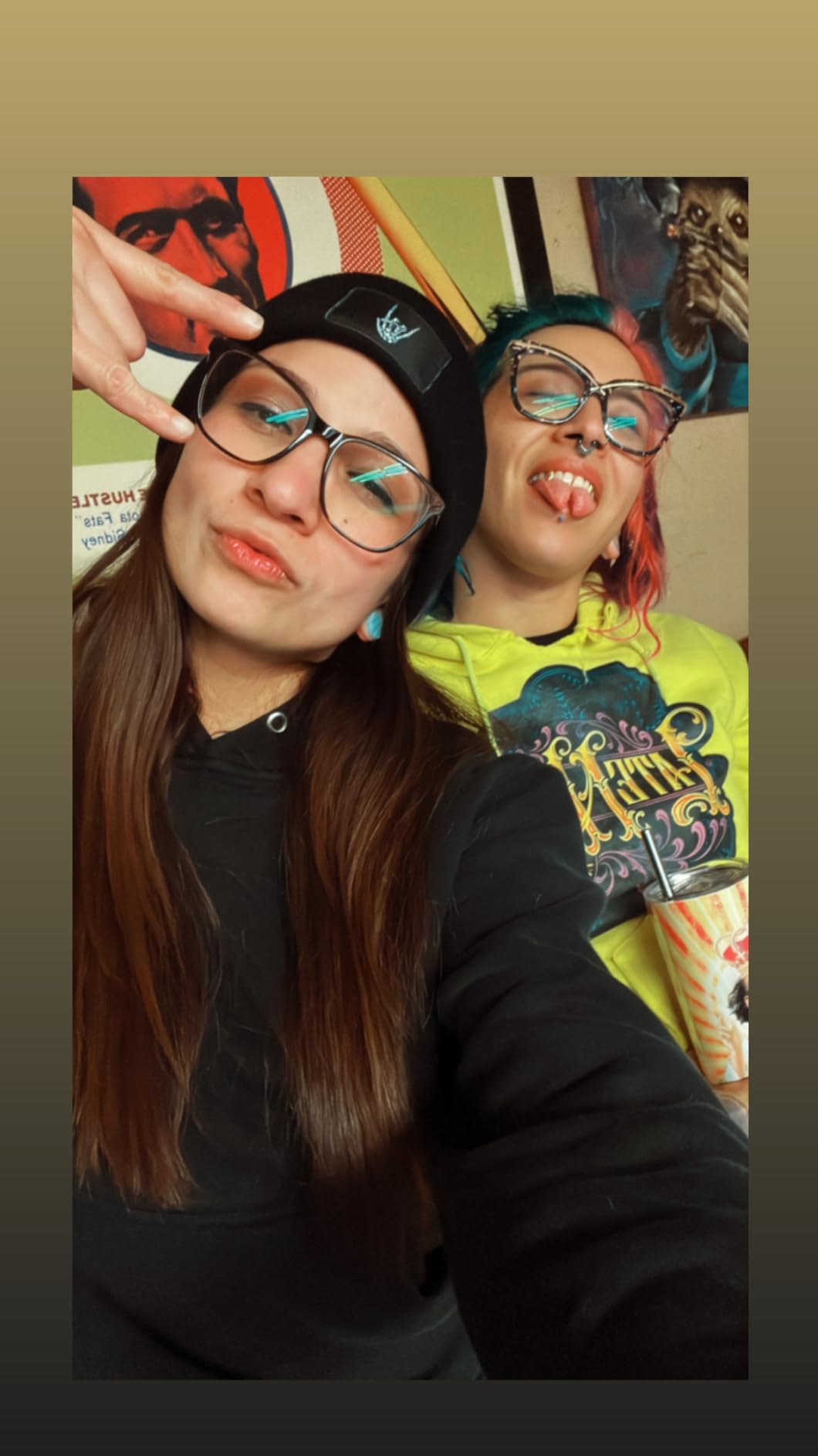 Cool Graphic Beanie for Men and Women - Black customer photo 2