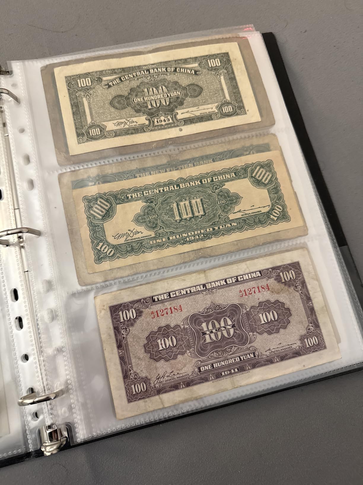 30 Pack 180 Pockets 11 Hole Currency Collection Sleeves, Cash Collecting Album Refill Page, Double Side 3 Pockets Currency Sheets for Collecting Dollar Bills, Paper Money, Foreign Currency and Coupons customer photo 1