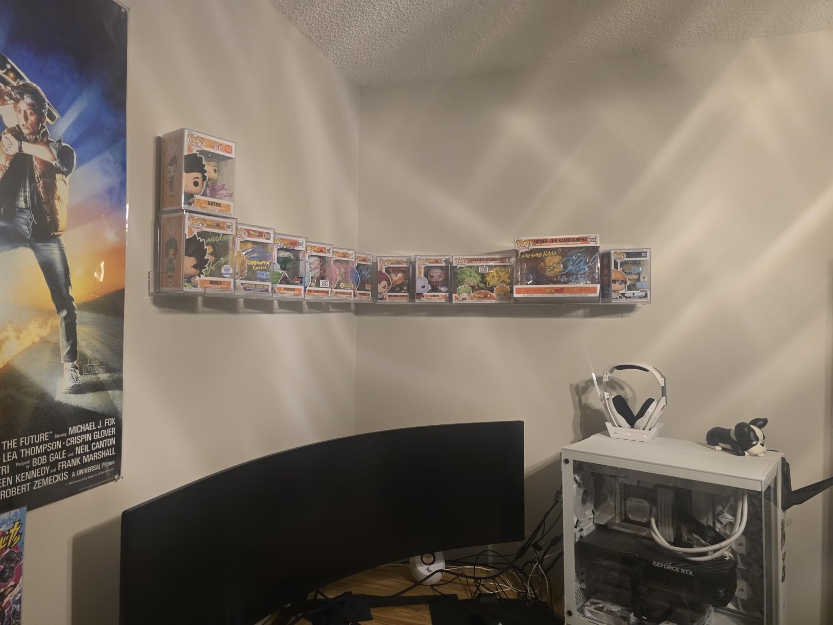 upsimples 6 Pack Acrylic Shelves for Wall Storage, 15
