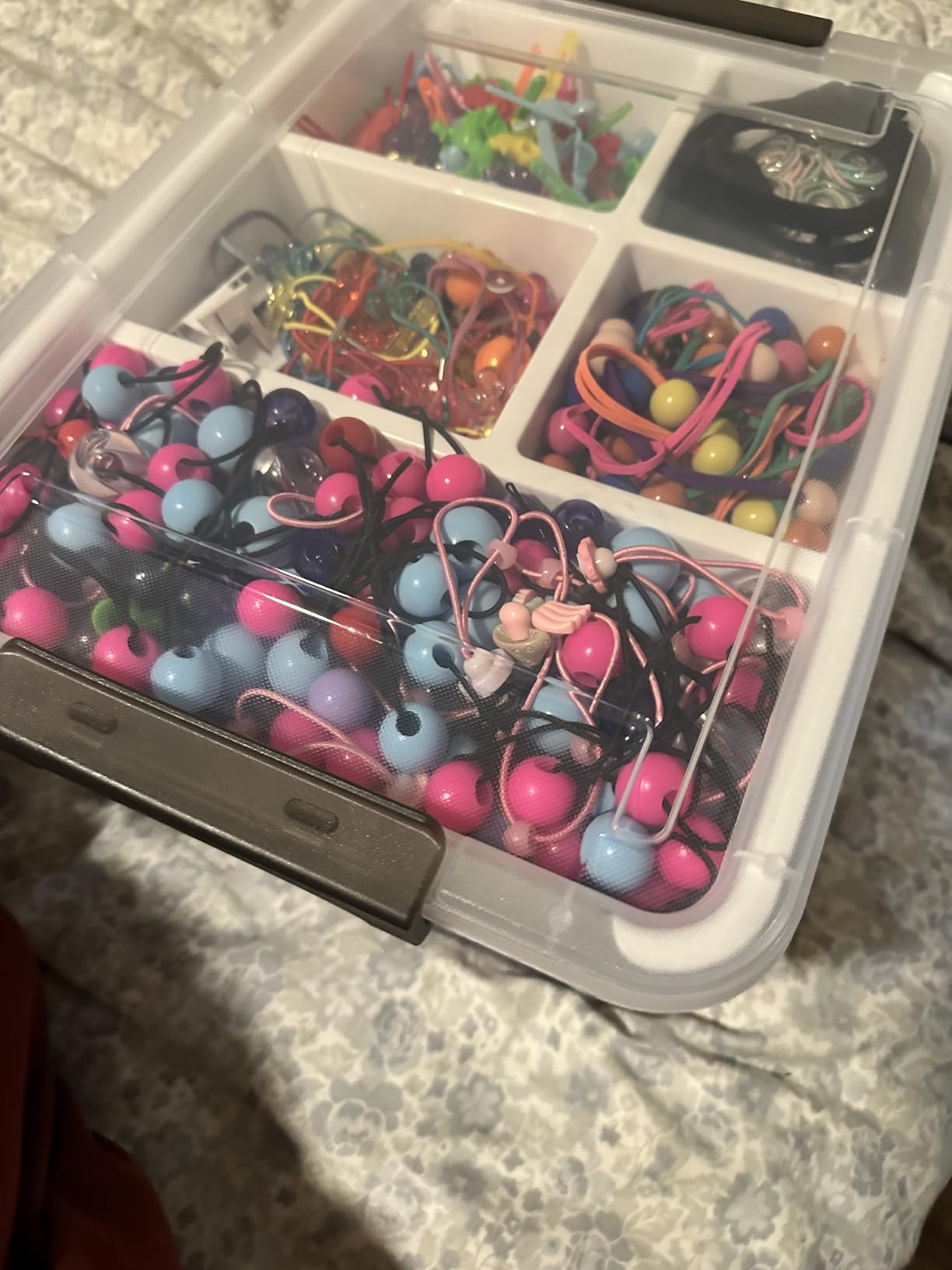 Citylife 17QT Clear Craft Organizers and Storage Box with Removable Tray | Stackable Art Supply Organizer Storage Bins with Lids for Beads, Markers, Sewing, Tools, Playdoh, Coloring Books, Made in USA customer photo 1