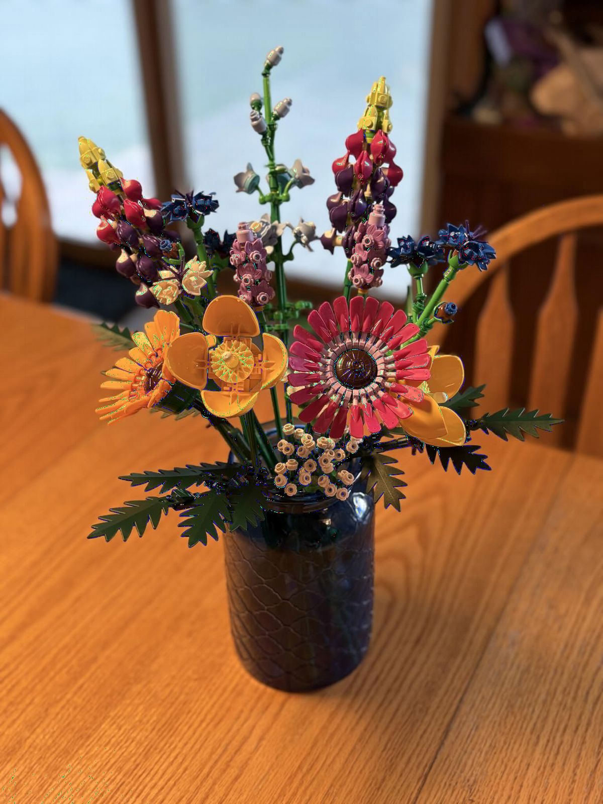 Botanicals Artificial Wildflower Bouquet - Fake Indoor Flowers Building Set for Home, Kitchen, Desk Decoration, Adults Ages 18+ - Gift for Birthdays - 10313 customer photo 2