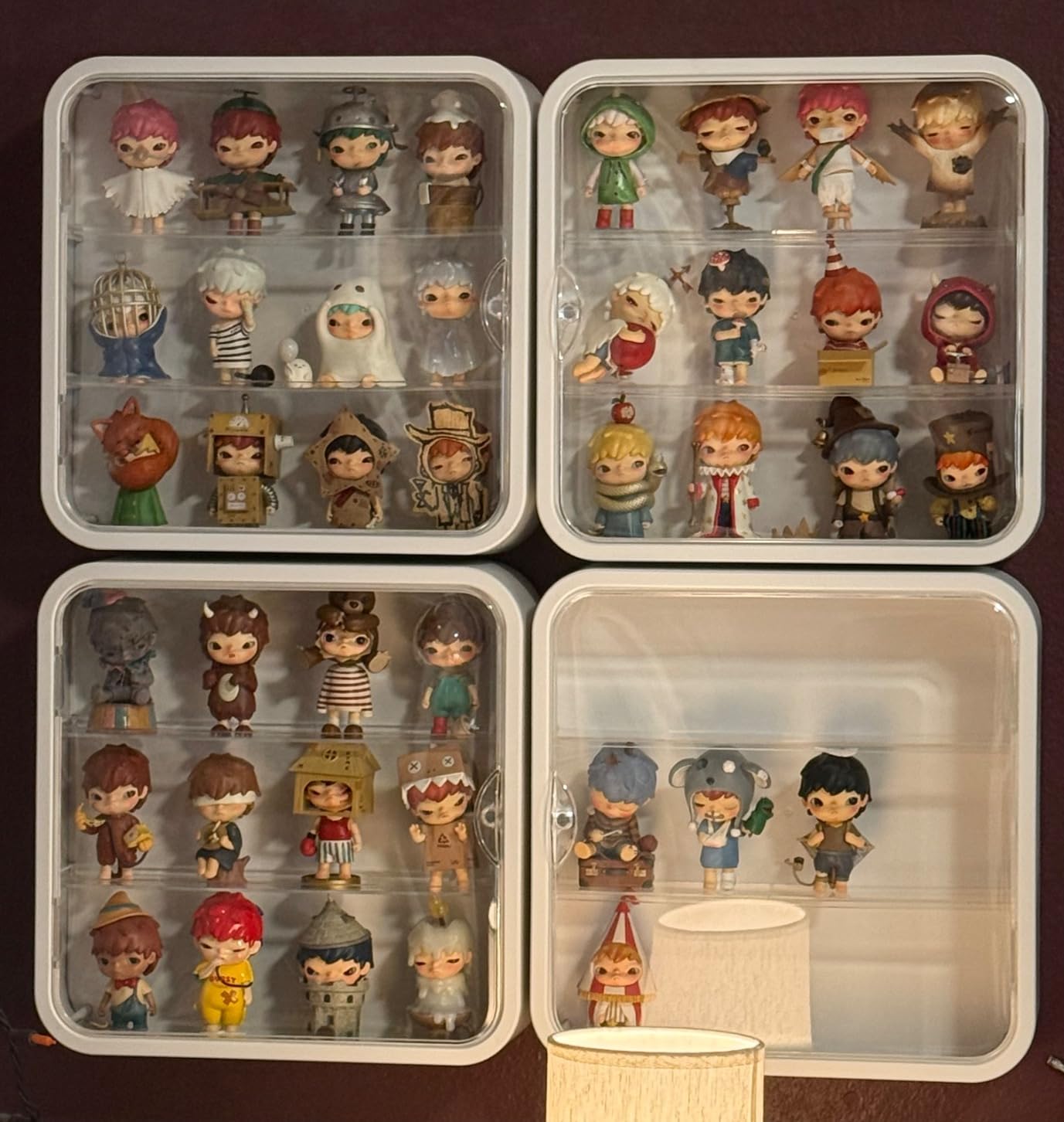 Wall Mount Display Case for Figures - Space Saving & Adjustable Acrylic Storage Box with Magnetic Door, Dustproof & Moisture Proof for Lego Pop Mart Action Figures customer photo 1