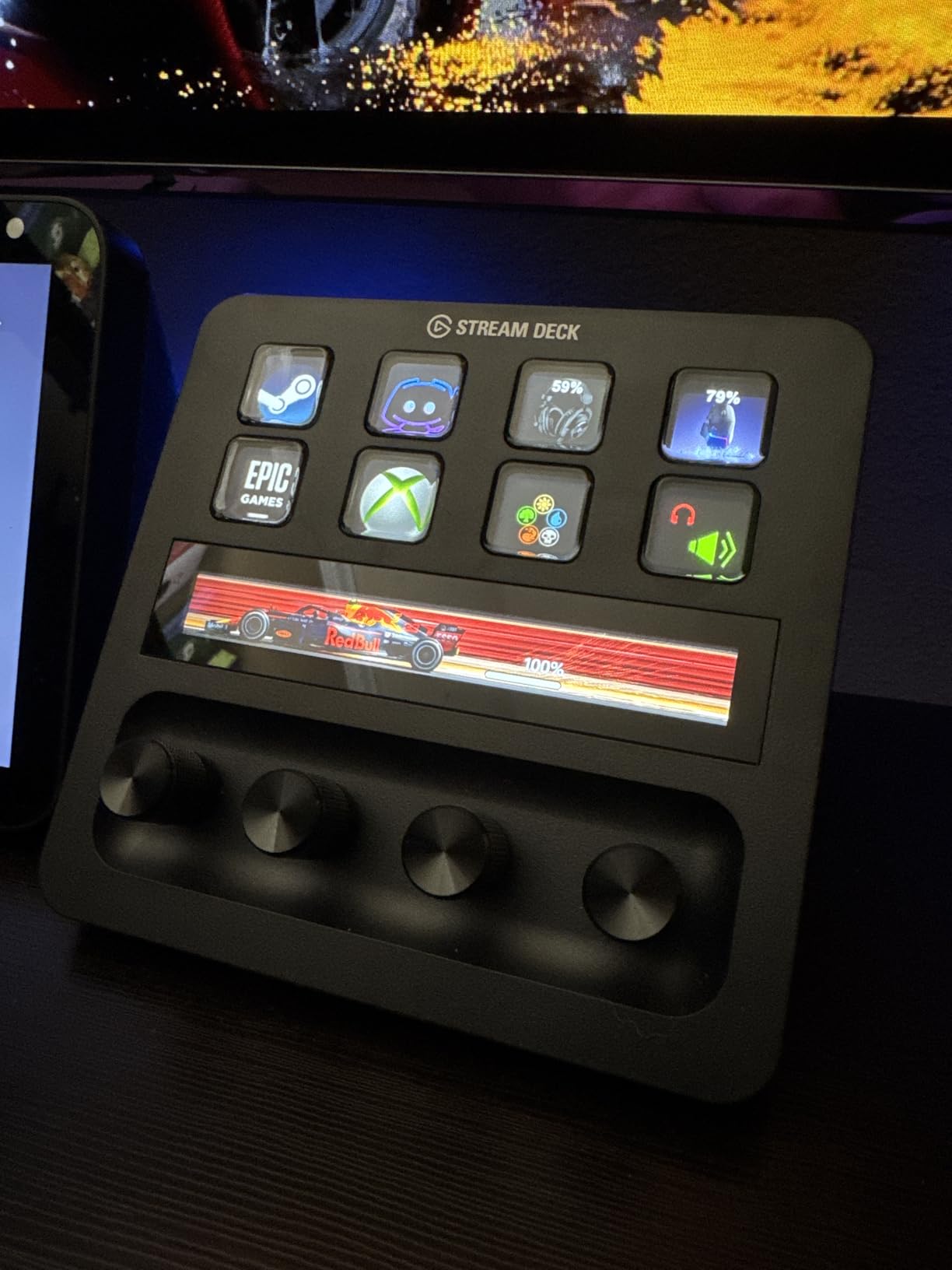 Elgato Stream Deck +, Audio Mixer and Studio Controller | LCD keys, dials and touch strip, Multi actions and smart profiles, Unlocks Wave Link mixing, Works with Mac and PC customer photo 1