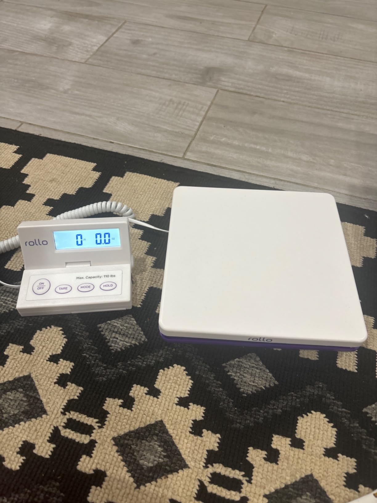 Rollo Shipping Scale for Packages - Digital Postal Scale (110 Lb Max) | Hold and Tare Functions - Includes AC Adapter and 2X AAA Batteries - Weigh Packages and Mail for Shipping Postage customer photo 2