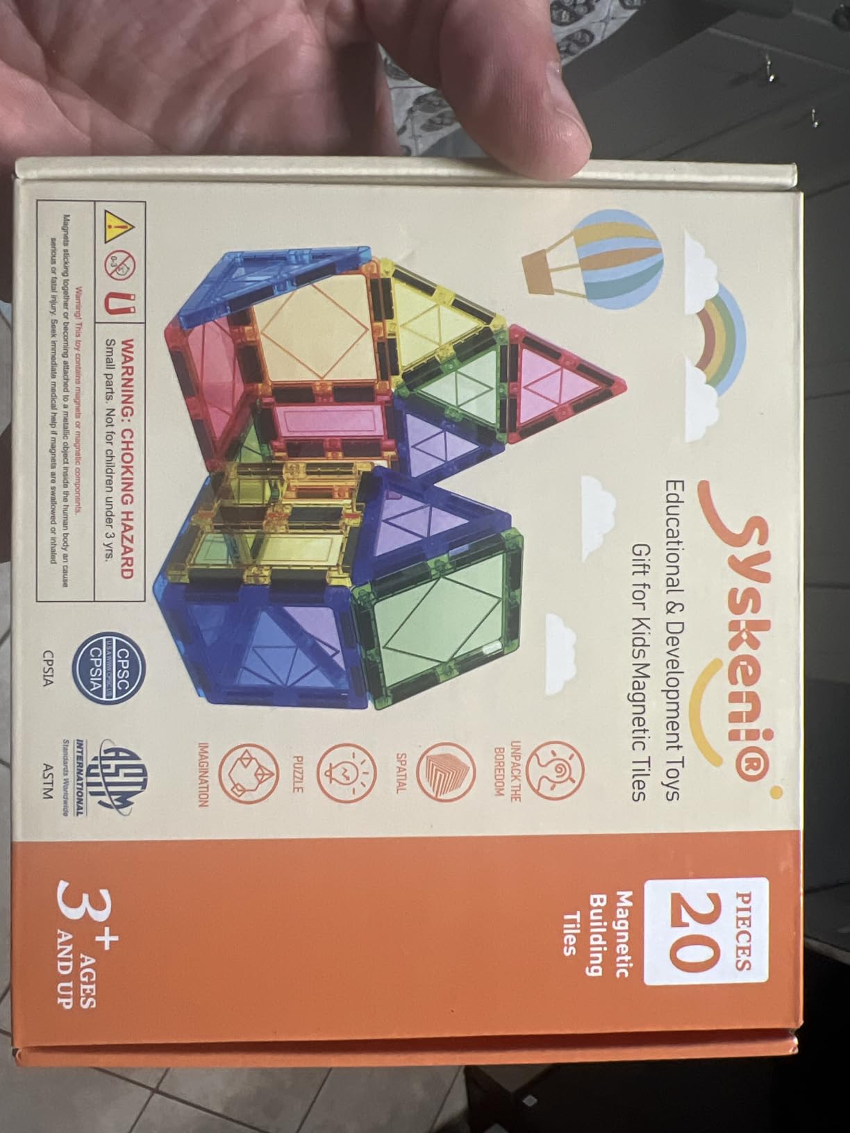 Mruikeny Magnetic Tiles Building Blocks 20PCS customer photo 2