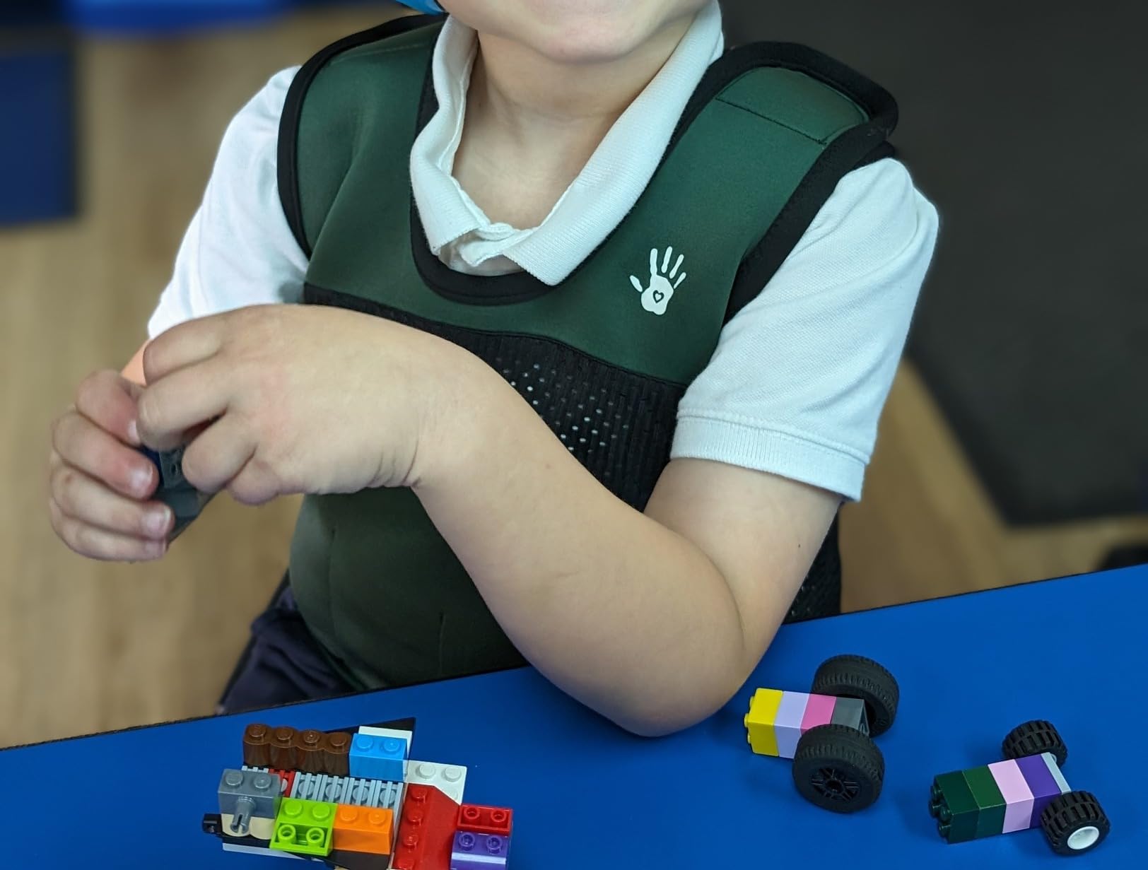 Weighted Vest For Kids - Adjustable Compression Vest With Six Removable Weights Included - Breathable Snug Fit Design customer photo 1