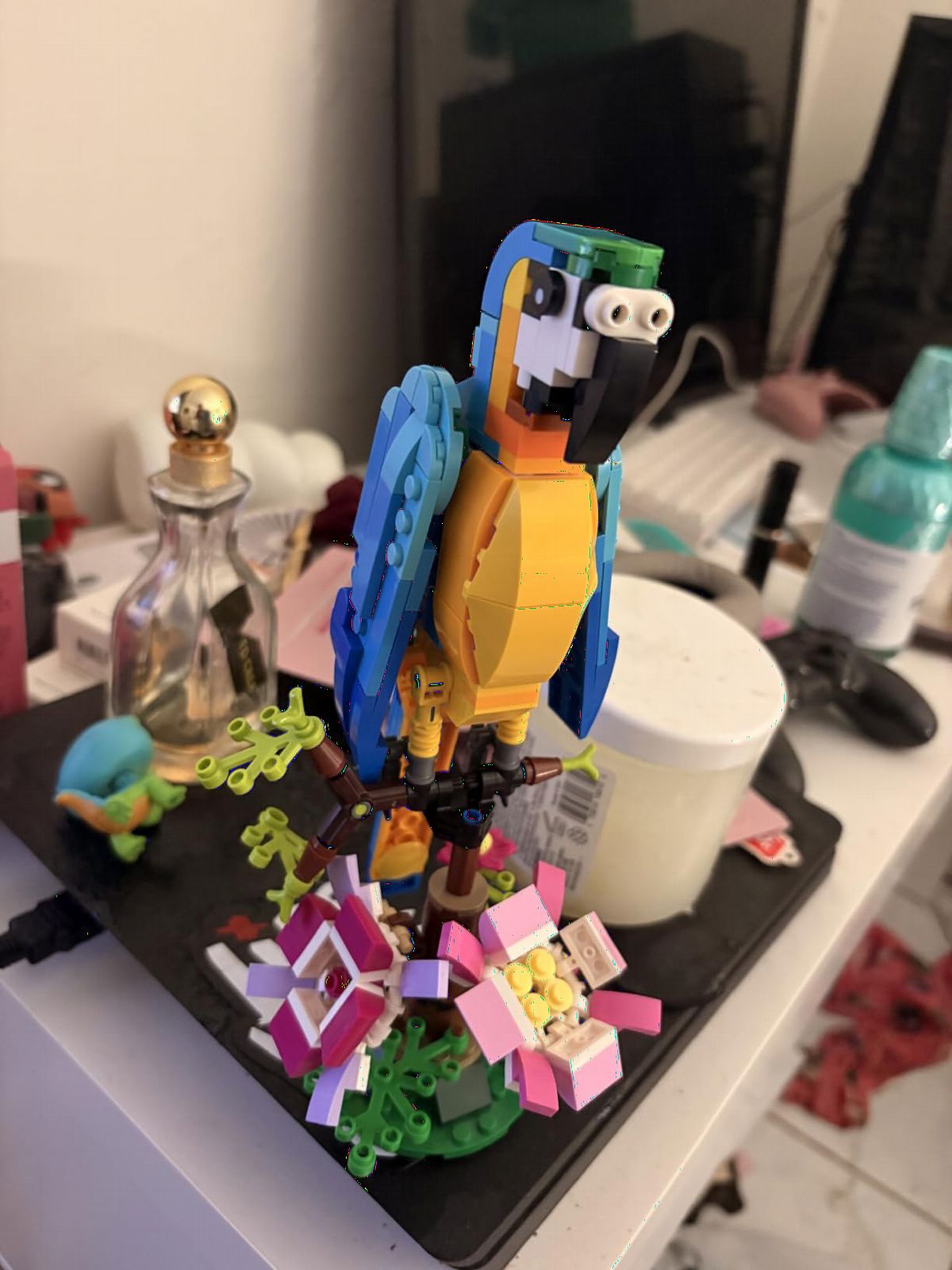 LEGO Creator 3 in 1 Exotic Parrot Building Toy Set, Transforms to 3 Different Animal Figures - Parrot, Fish, Frog - 31136 customer photo 2