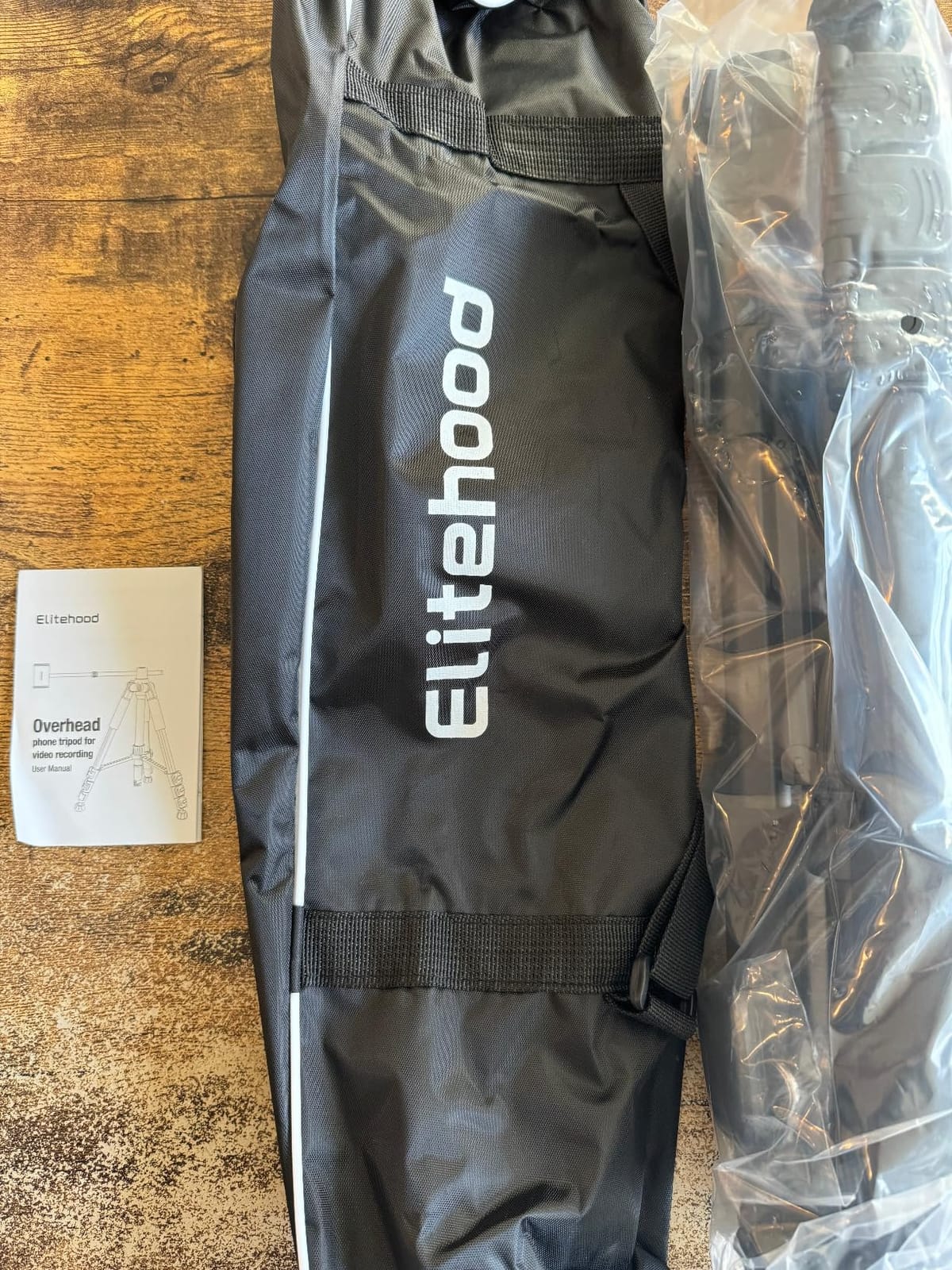 Elitehood iPhone Tripod for Overhead Video Recording | Heavy Duty & Ultra-Stable Phone Tripod, 25in Horizontal Long Extendable Boom, 360 Degree Rotation iPhone Tripod Stand with Remote customer photo 1