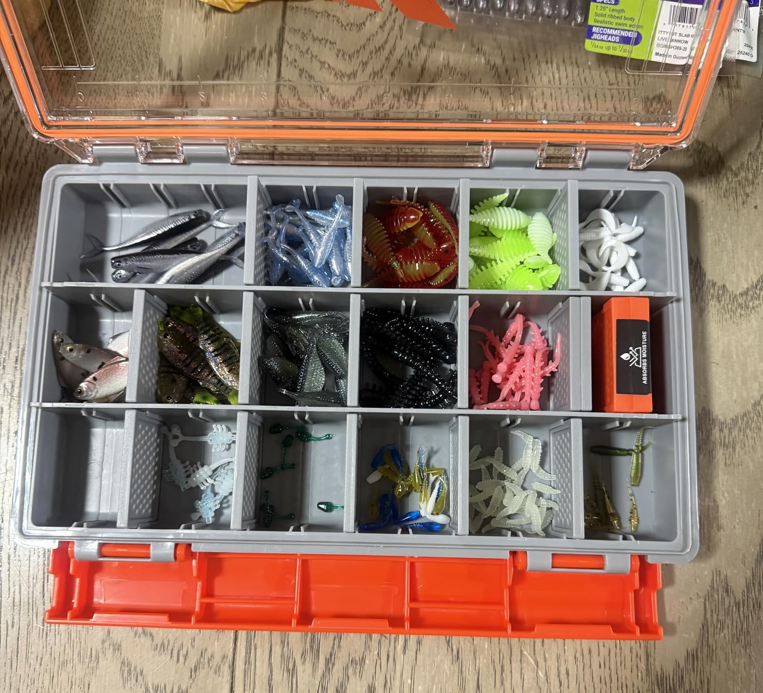 KastKing HyperSeal Waterproof Tackle Box, 3600 Tackle Trays | Fishing Tackle Box Organizer with Removable Dividers, Lure Box and Terminal Tackle Storage, Fishing Gear, 2 Packs customer photo 1