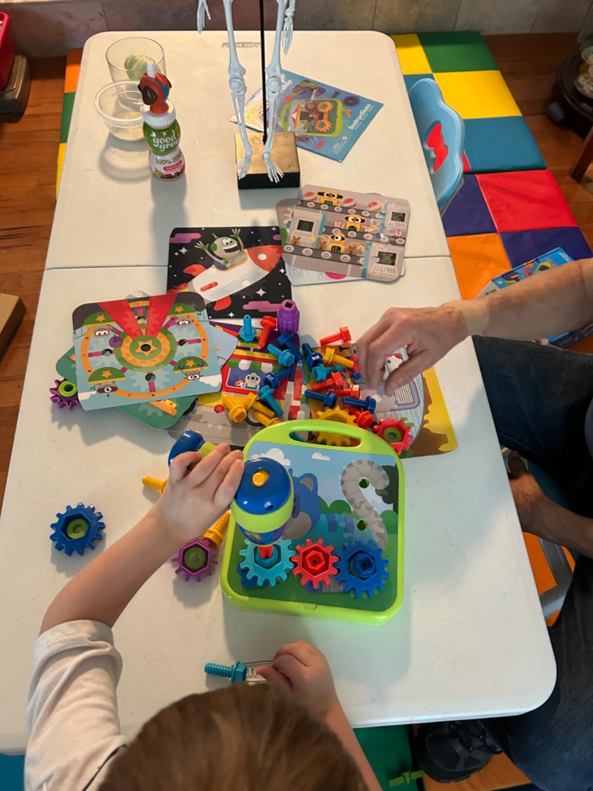 Educational Insights Design & Drill Gears Workshop - Kids Drill Set for Toddlers 3-5, Take Apart STEM Construction Toys for Kids, Toy Tool Set with Working Power Tools, Creative Engineering Sets customer photo 1