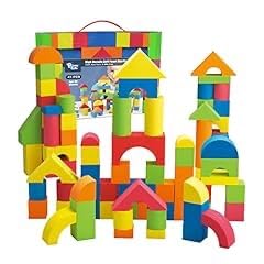 Pairez Toys Foam Building Blocks for Toddlers 2-4, 41PCS EVA Soft Blocks | Baby Bath Foam Toy Set, Stacking Blocks, Early Learning Construction Toys & Gifts for Kids, Boys & Girls 18+ Months customer photo 1