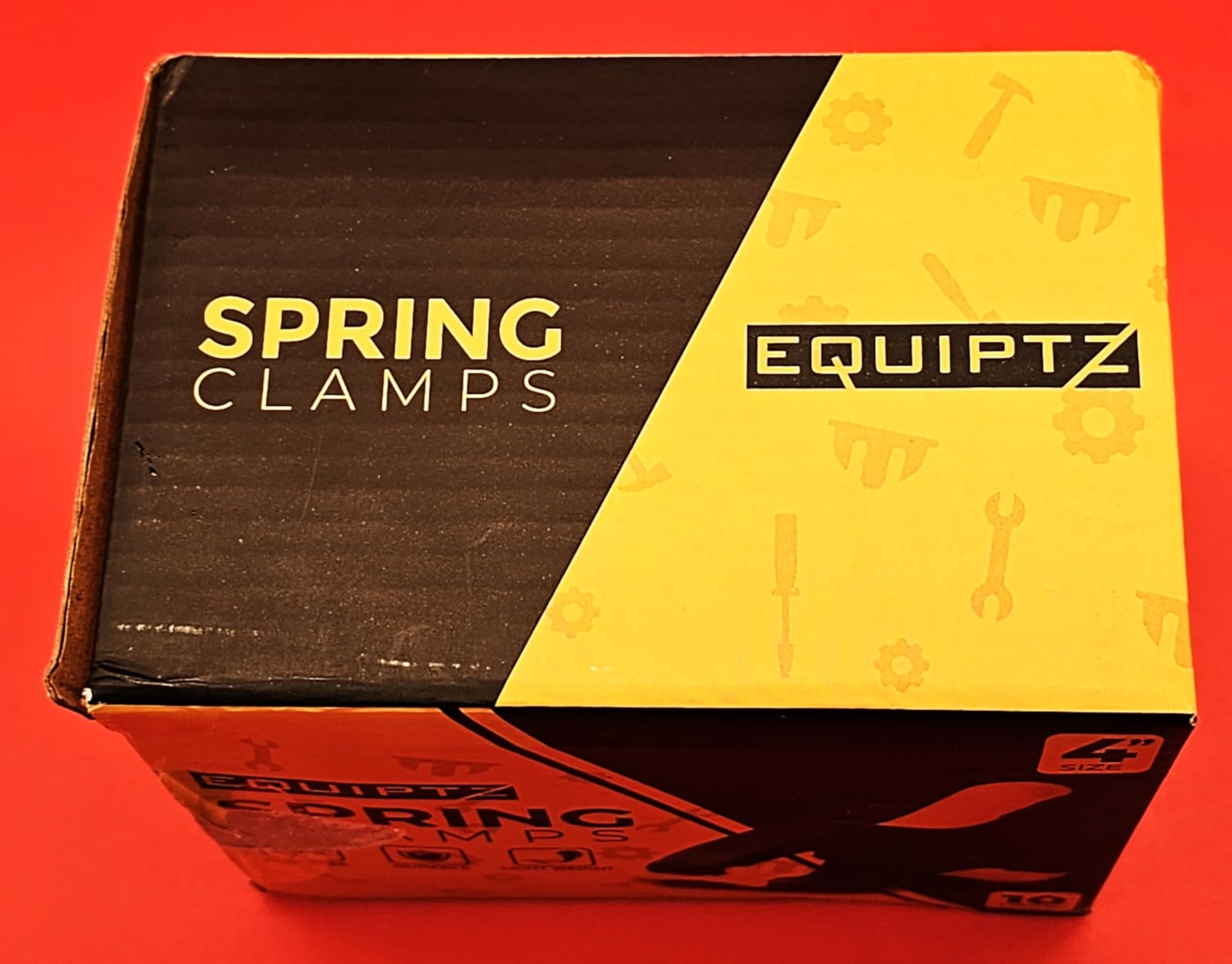 EQUIPTZ Spring Clamps for Woodworking, Crafts, Backdrop and Pool Cover, 20-Pack Spring Clamp Set with 4 Pcs of 6-inch, 6 Pcs of 4-inch & 10 Pcs of 3-inch Clamps, Extra Wide & Non-Detachable Jaw Pads customer photo 1