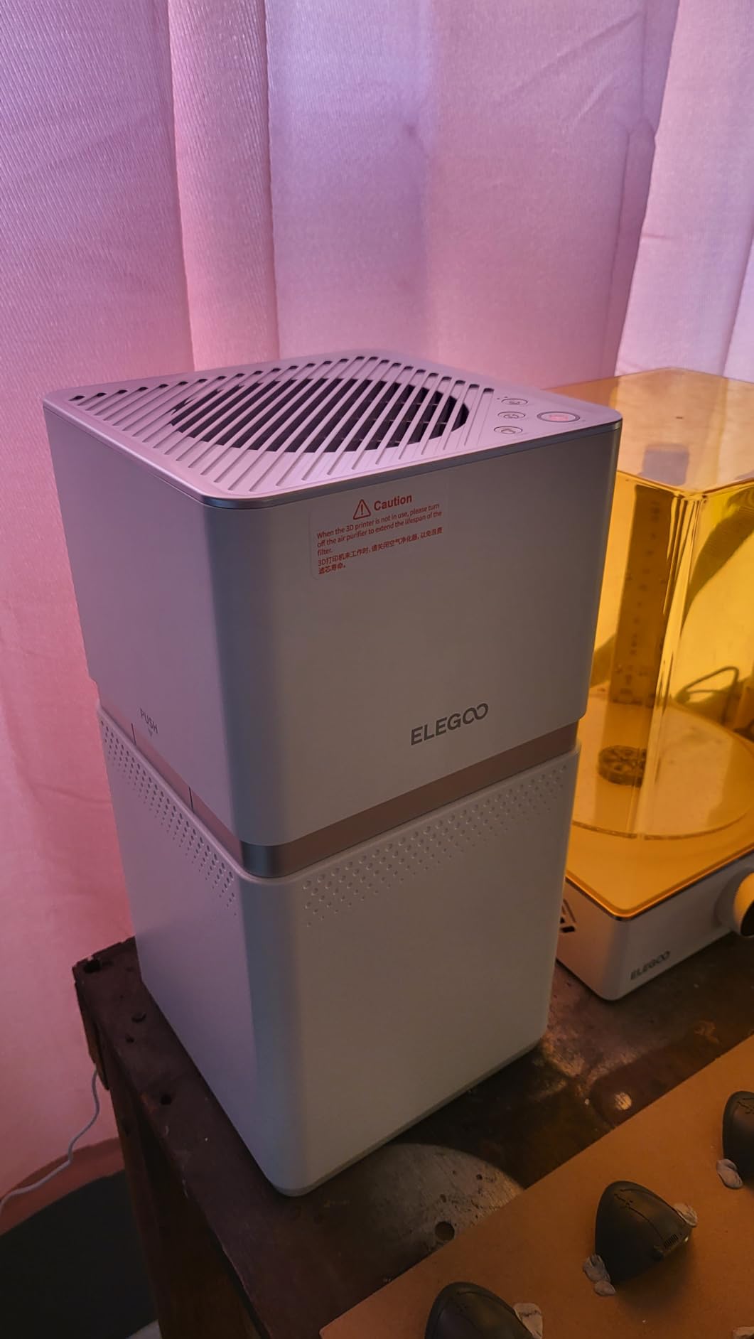 ELEGOO MARSMATE Air Purifier, Remove Up to 95% TVOC, Compatible with Saturn 8k, Saturn 2, Saturn 3, Saturn 3 Ultra, Mars 4 DLP, Mars 4 MAX, Jupiter, Jupiter SE, Saturn 4, Saturn 4 Ultra 3D Printers customer photo 1