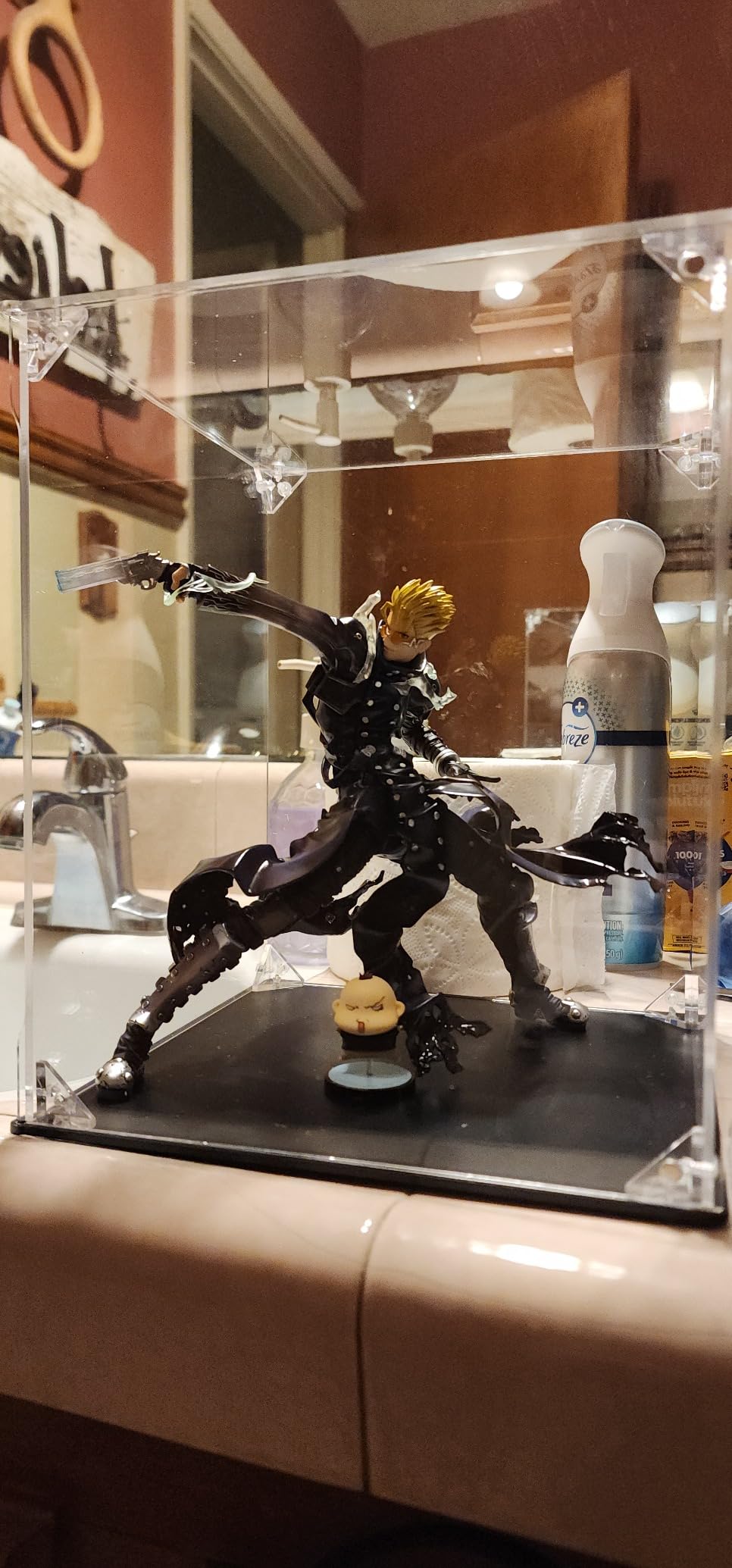 Acrylic Figure Display Case, Magnetic Front Door, Black Base | 10x6x6 inches, UV Protection, Stackable, Enhanced Stability, Collection Case, Sturdy, Dustproof, Storage, Easy Assembly customer photo 1