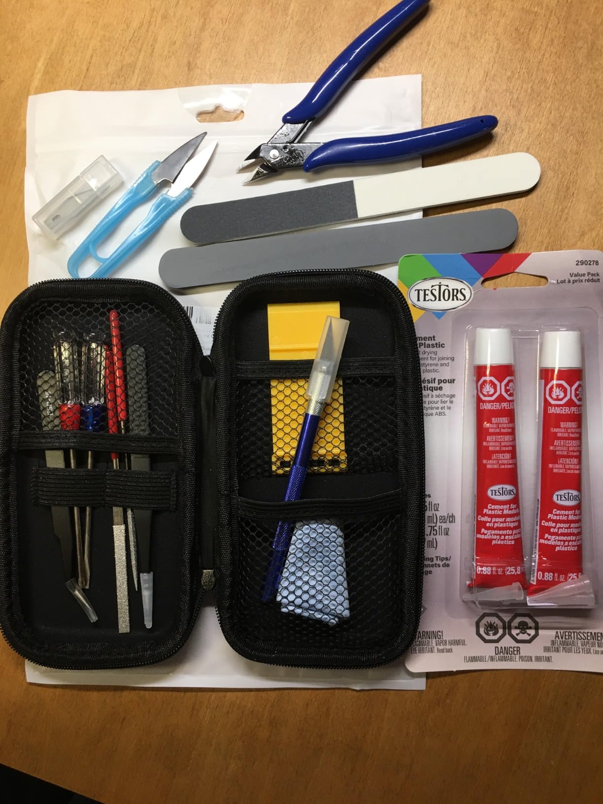 Testors Cement Glue for Plastic - Pixiss Model Tool Kit - Compatable Tools for Gundam Model Kit Crafts - Beginner Model Assemble Building Kit customer photo 2