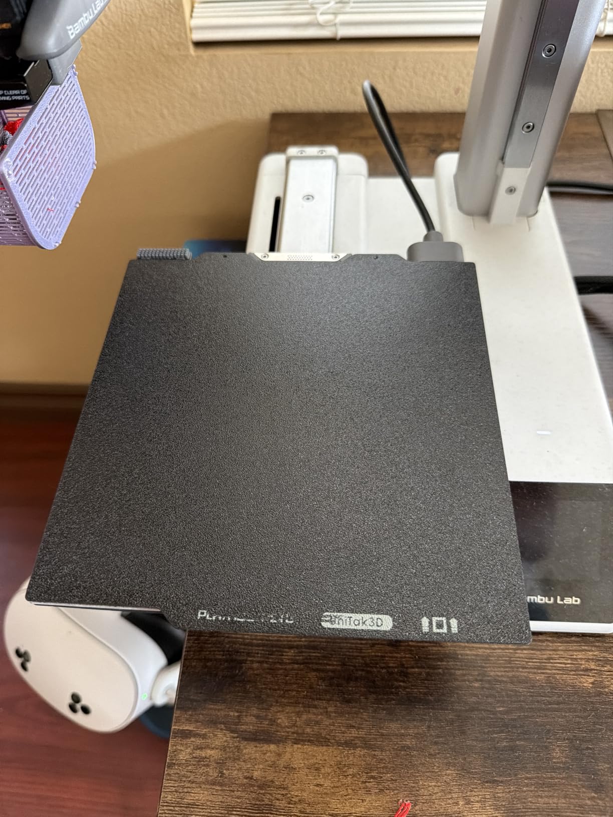 PEI Build Plate for Bambu Lab X2D/P2S/P1S/A1/P1P/X1C/X1/X1E 3D Printers | 257x257mm Double Sided Smooth&Textured Heated Bed, Spring Steel Sheet, High-Adhesion Removable Flexible Printing Surface-1PCS customer photo 2