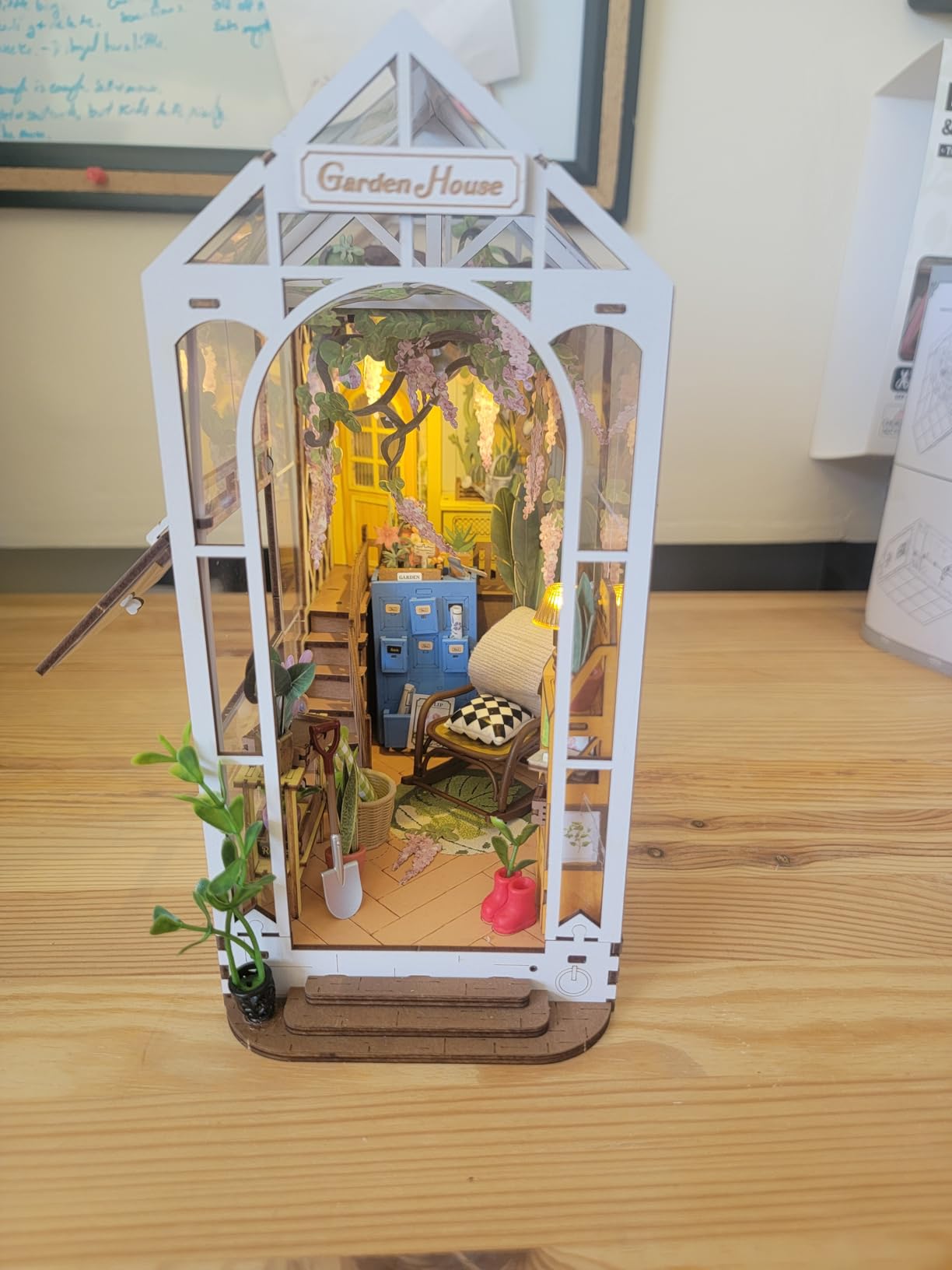 Rolife DIY Book Nook Kits for Adults - Garden House Bookshelf Insert Booknook - 3D Puzzle Dollhouse Room Decor customer photo 1