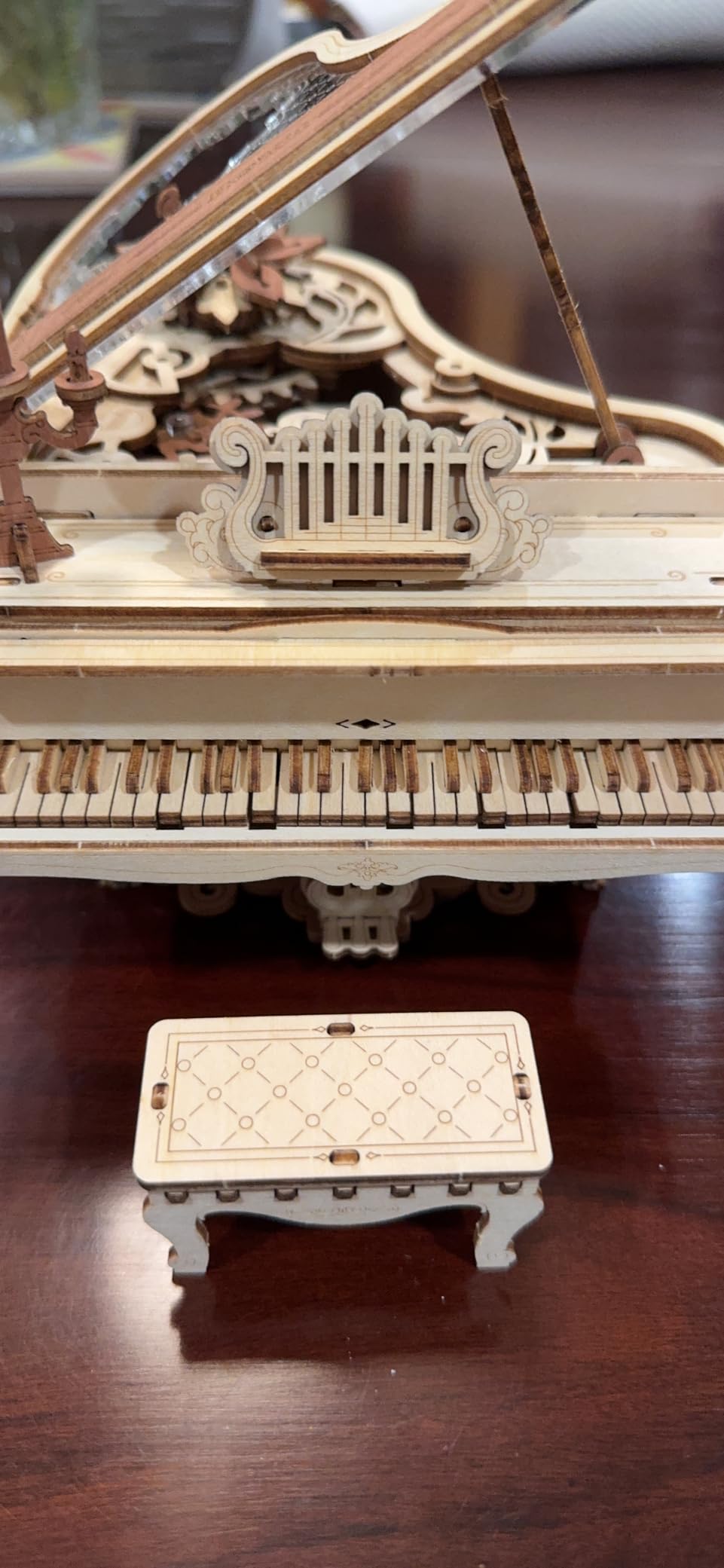 ROKR 3D Wooden Puzzles for Adults 223pcs Piano Model Kit 1:20 Scale Building Puzzles Wooden Music Box Unique Gift for Men Women Hobbies for Birthday Christmas customer photo 2