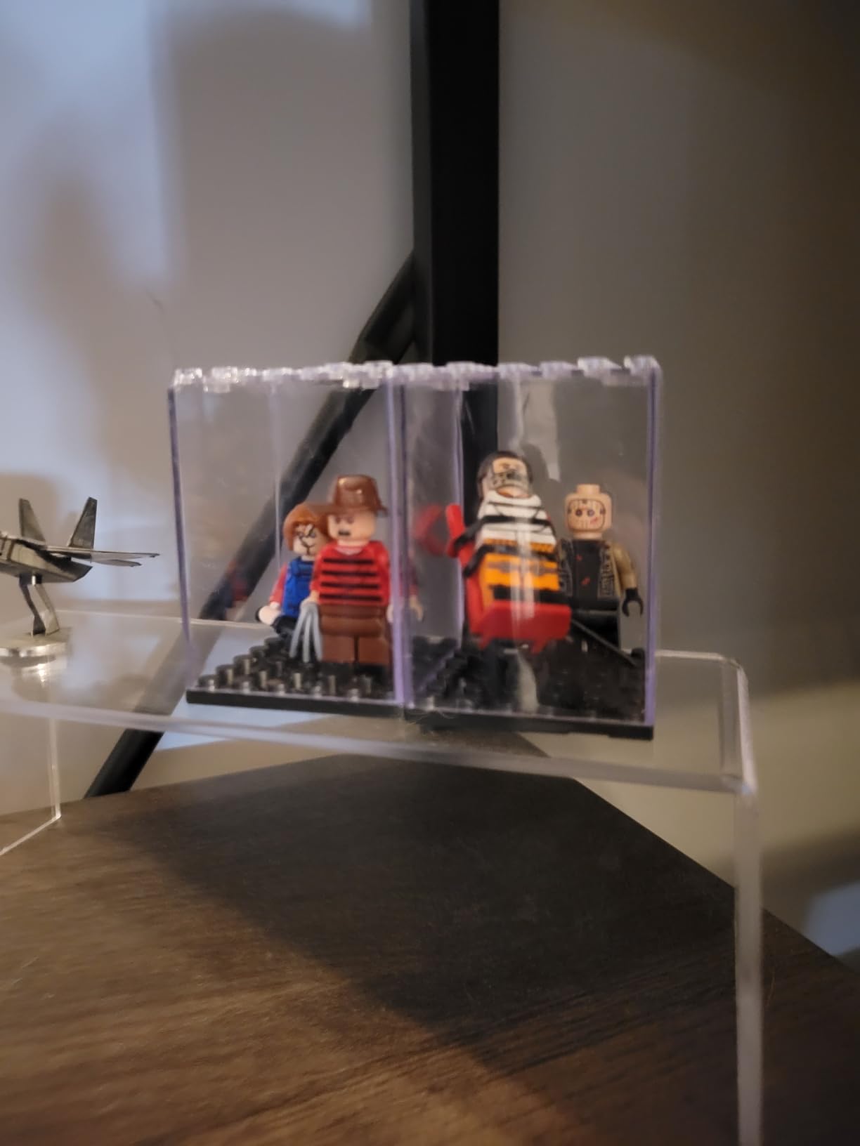 15 Display Cases Fits for Minifigures, Mini-Figures Display Boxes Dust-Proof (Black) customer photo 1