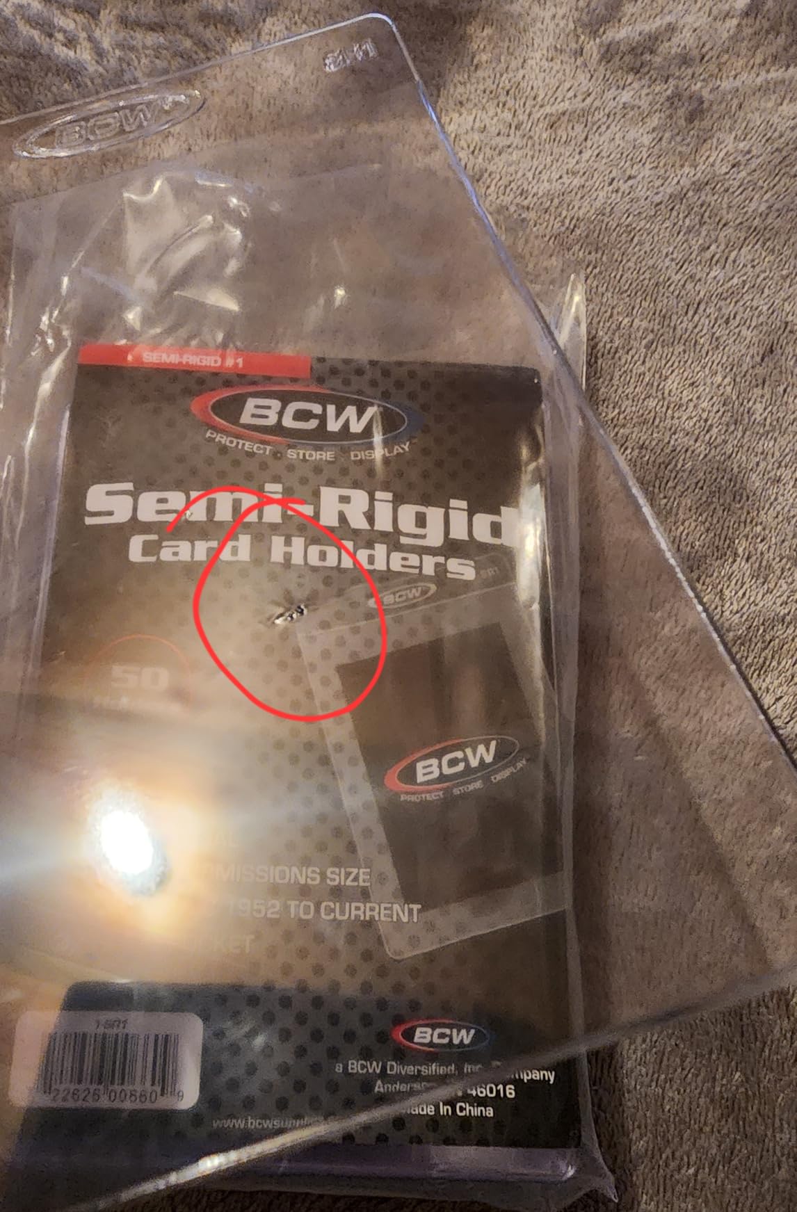 BCW Semi-Rigid Card Holder #1 for Standard Cards up to 35 Pt, 100 Count | Crystal-clear rigid PVC holders fit sleeved or unsleeved standard cards up to 35 pt for grading and secure handling customer photo 2