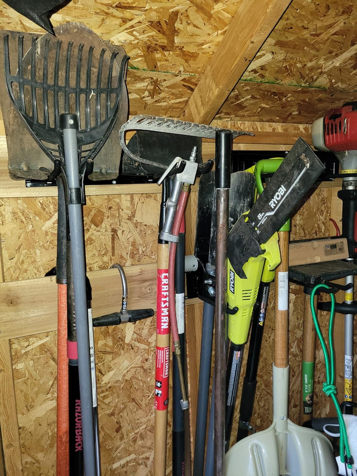 TIDYME Garage Tool Organizer Wall Mount - 48 inches - Sturdy Storage Rack with Adjustable Hooks, Anti-Rust - Easy Installation, 300lbs Capacity customer photo 2