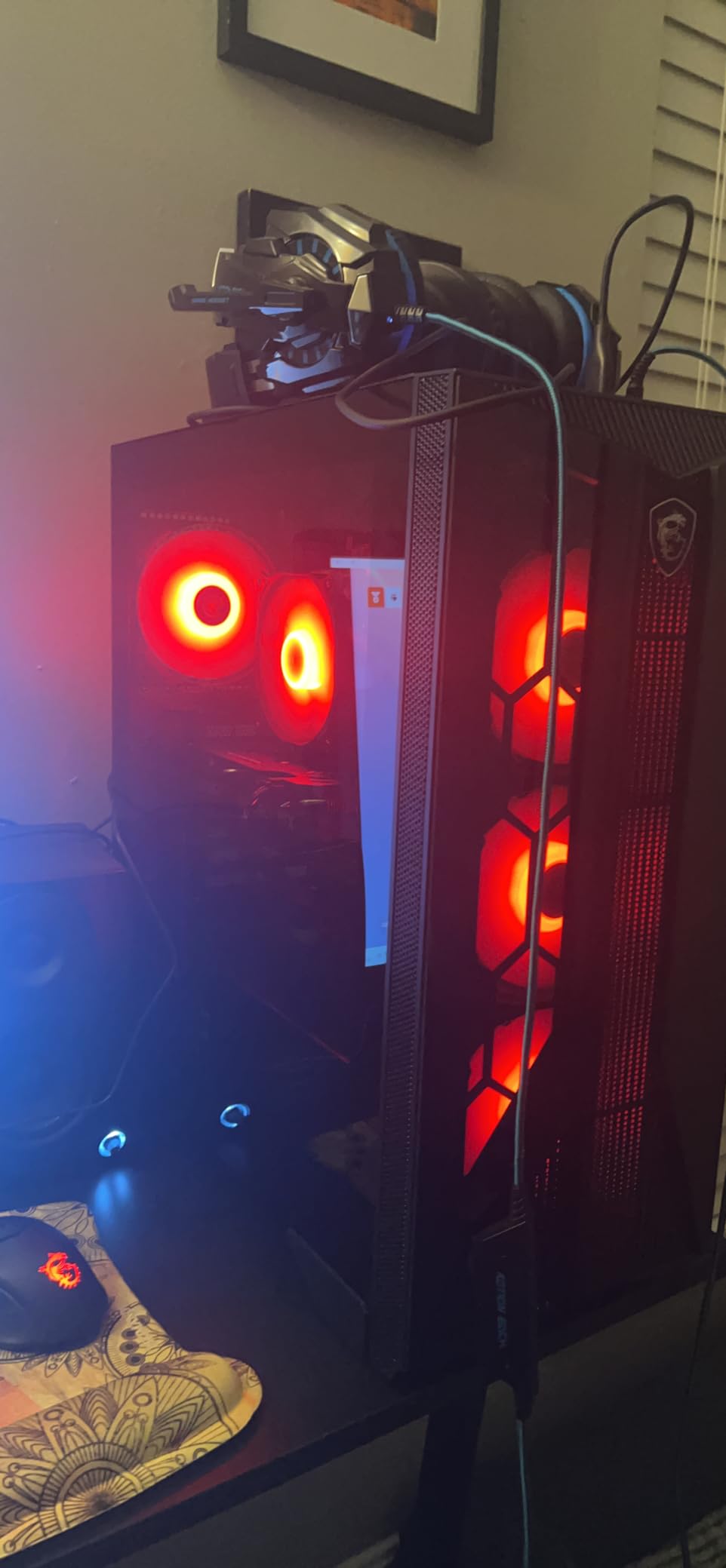 msi Aegis ZS Gaming Desktop, AMD Ryzen 7 7700, GeForce RTX 4060, 16GB RAM, 1TB SSD, RGB Fan Cooling, Wi-Fi 6E, Keyboard & Mouse Included, DIY Friendly, Windows 11 Home-Adv: 7NUC-607US customer photo 1