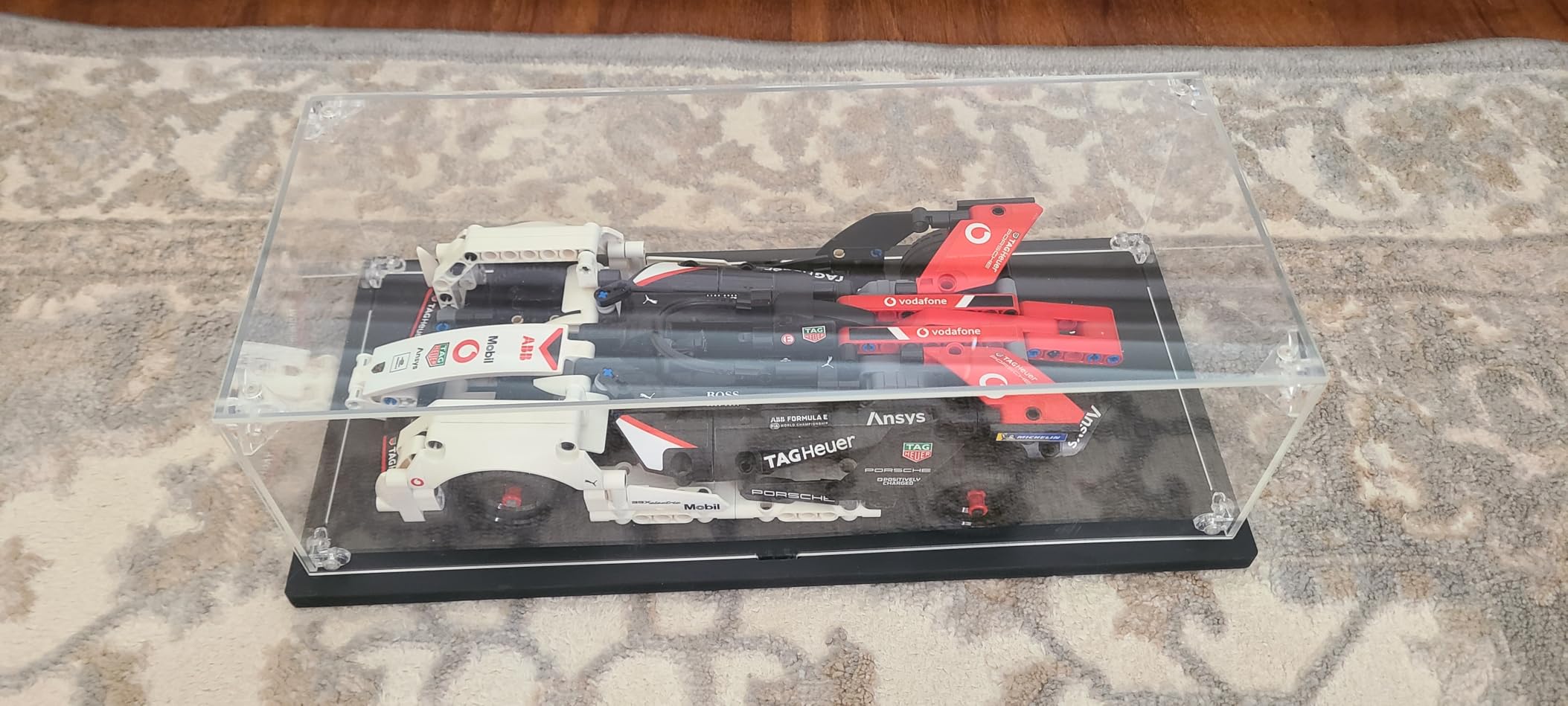 Display Case for Lego 1:8 Scale Car 42096 42172 42143 42156 42083 42115 42056 42125 76139 76956, 23.62x11.81x7.87inches (62x30x20cm), Dustproof Protection Clear Showcase customer photo 2