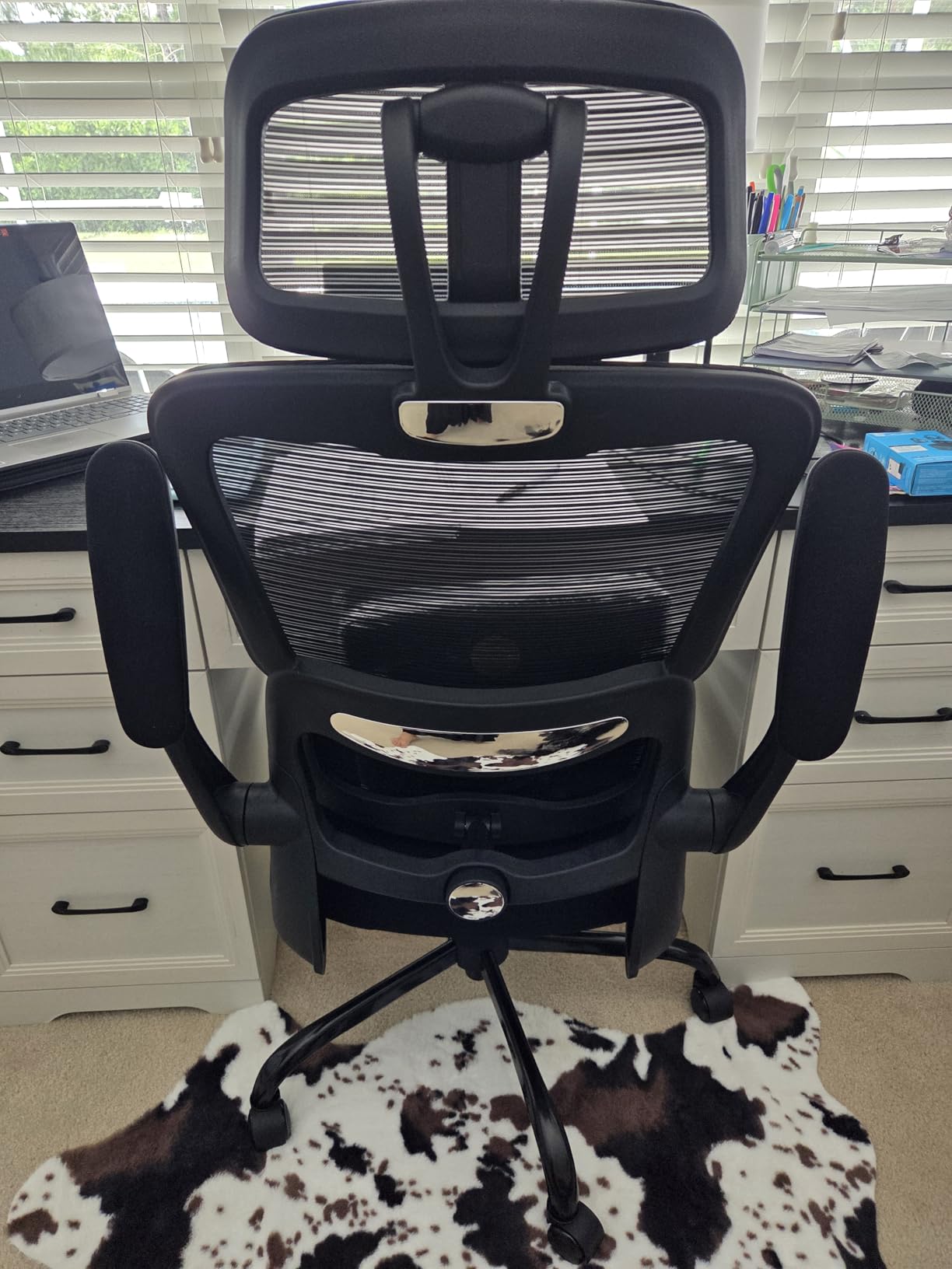 TRALT Office Chair Ergonomic Desk Chair, 330 LBS Home Mesh Office Desk Chairs with Wheels, Comfortable Gaming Chairs (1, Black) customer photo 2