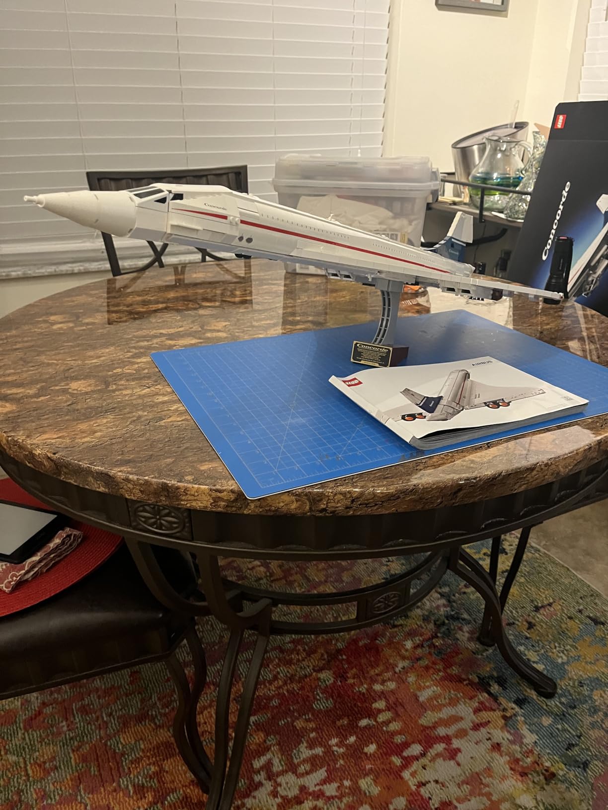 LEGO Icons Concorde Model Aircraft, Gift for Adults, Build a Replica Model of the World's Most Famous Supersonic Commercial Passenger Plane with Authentic Details and Functional Pieces, 10318 customer photo 2