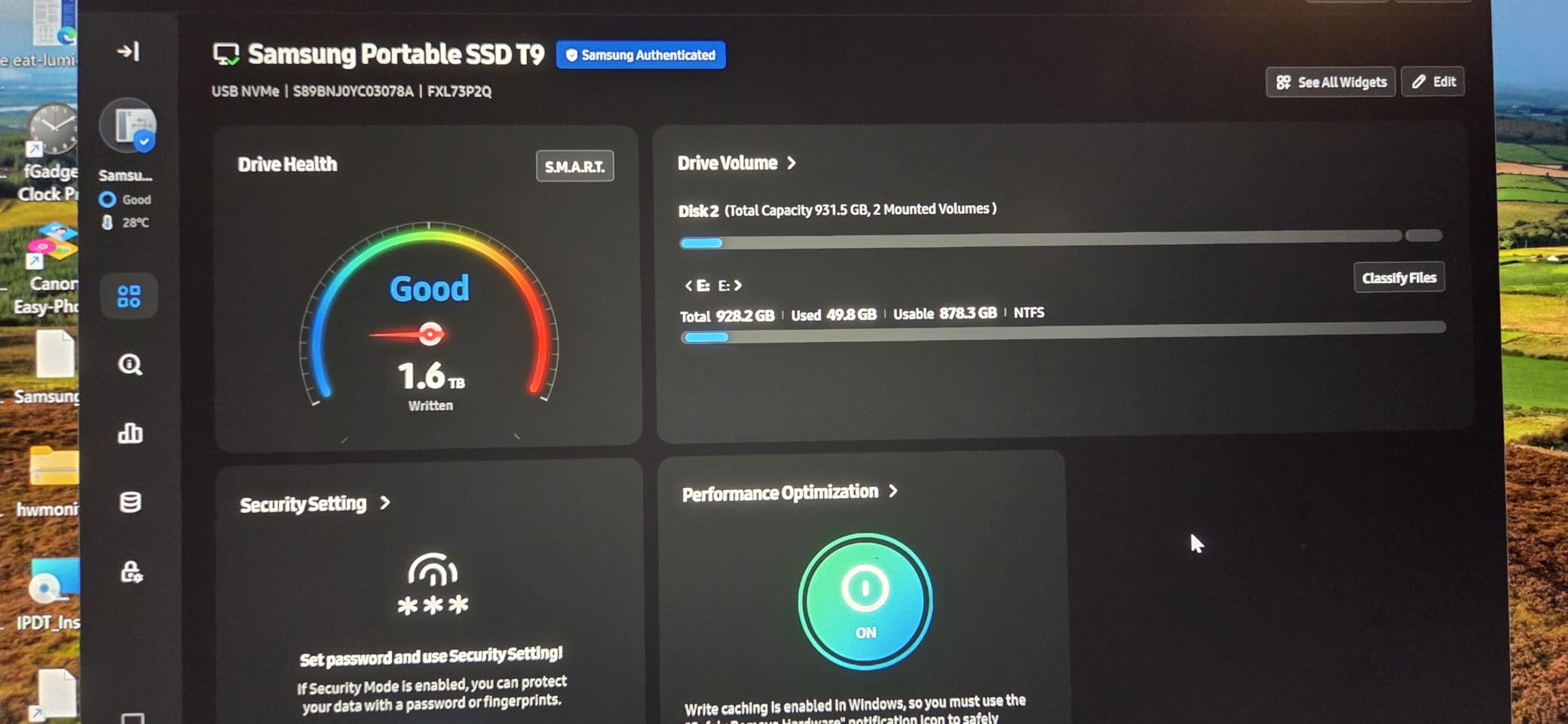 Samsung T9 Portable SSD 1TB, USB 3.2 Gen 2x2 External SSD, Up to 2,000 MB/s customer photo 2